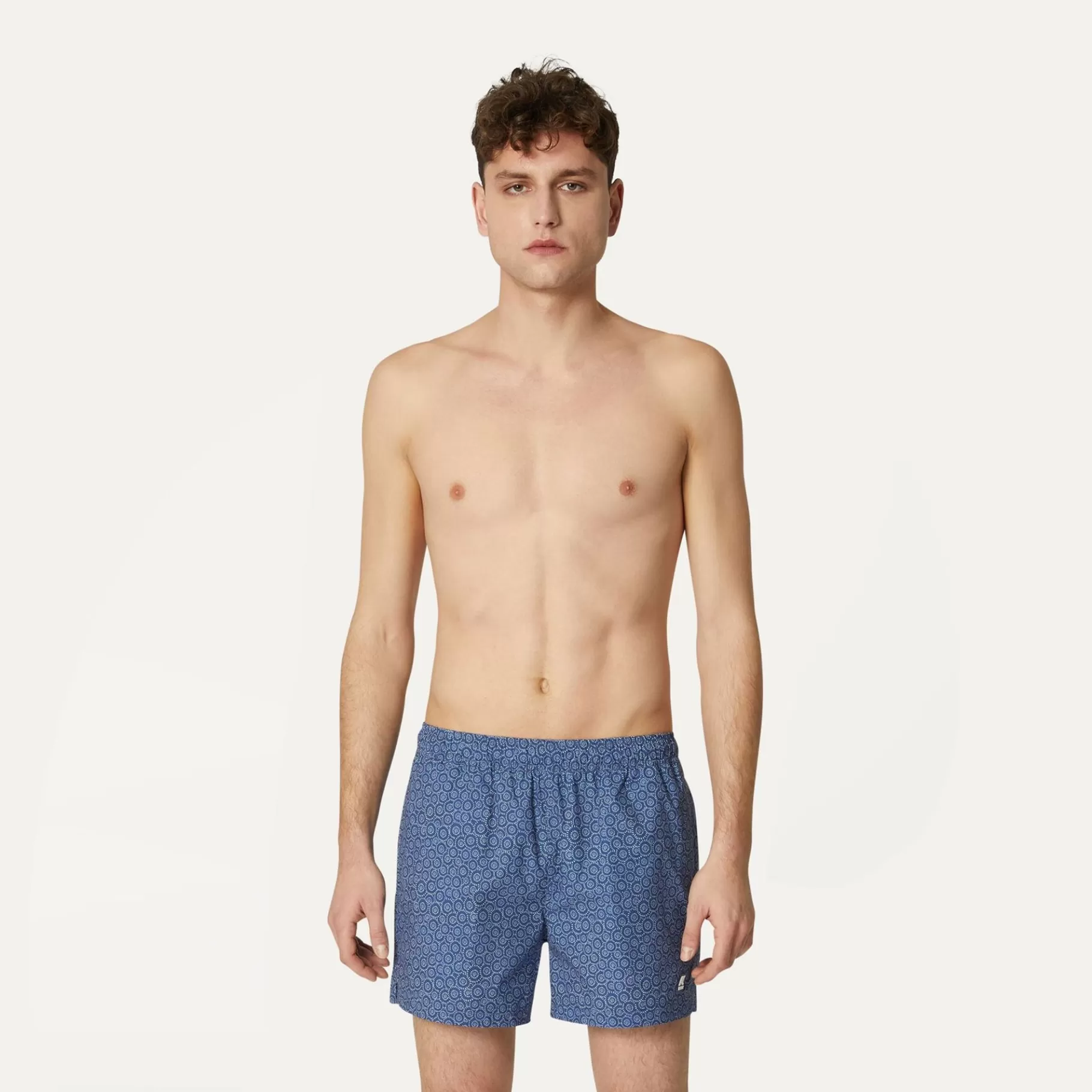 Swimwear*K-WAY Airy Graphic - Bathing Suits - Swimming Trunk - Man - Indigo Circles S