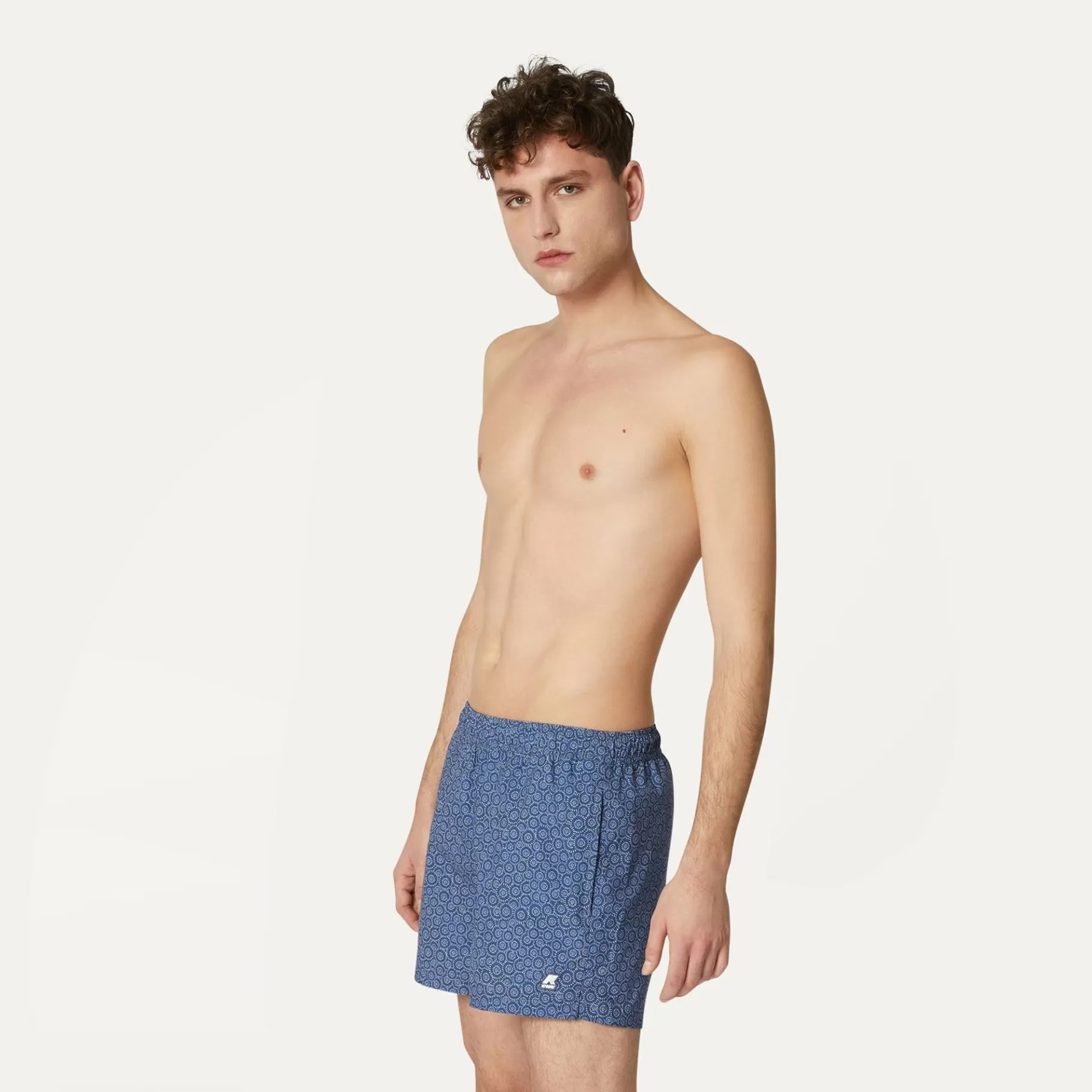 Swimwear*K-WAY Airy Graphic - Bathing Suits - Swimming Trunk - Man - Indigo Circles S