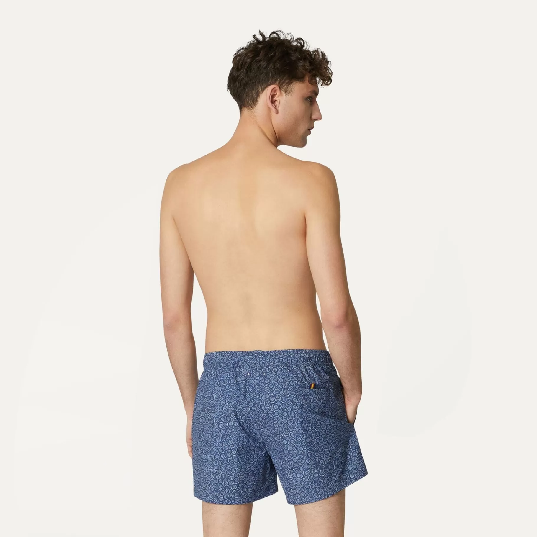 Swimwear*K-WAY Airy Graphic - Bathing Suits - Swimming Trunk - Man - Indigo Circles S