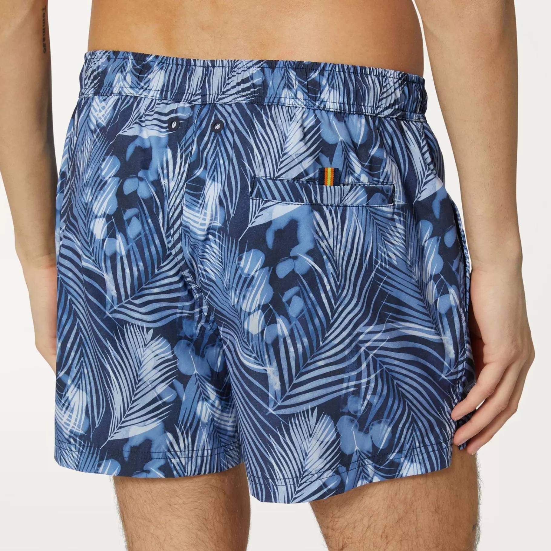 Swimwear*K-WAY Airy Graphic - Bathing Suits - Swimming Trunk - Man - Indigo Jungle