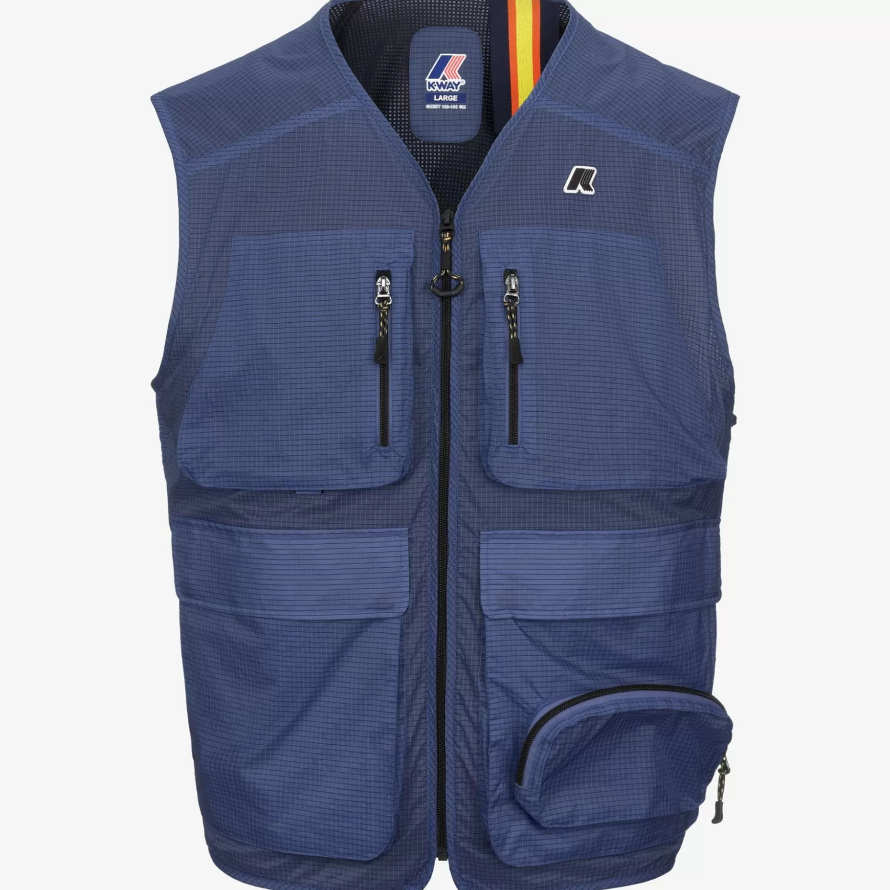 Vests*K-WAY Allos - Jackets - Vest - Unisex - Blue Fiord Ripstop