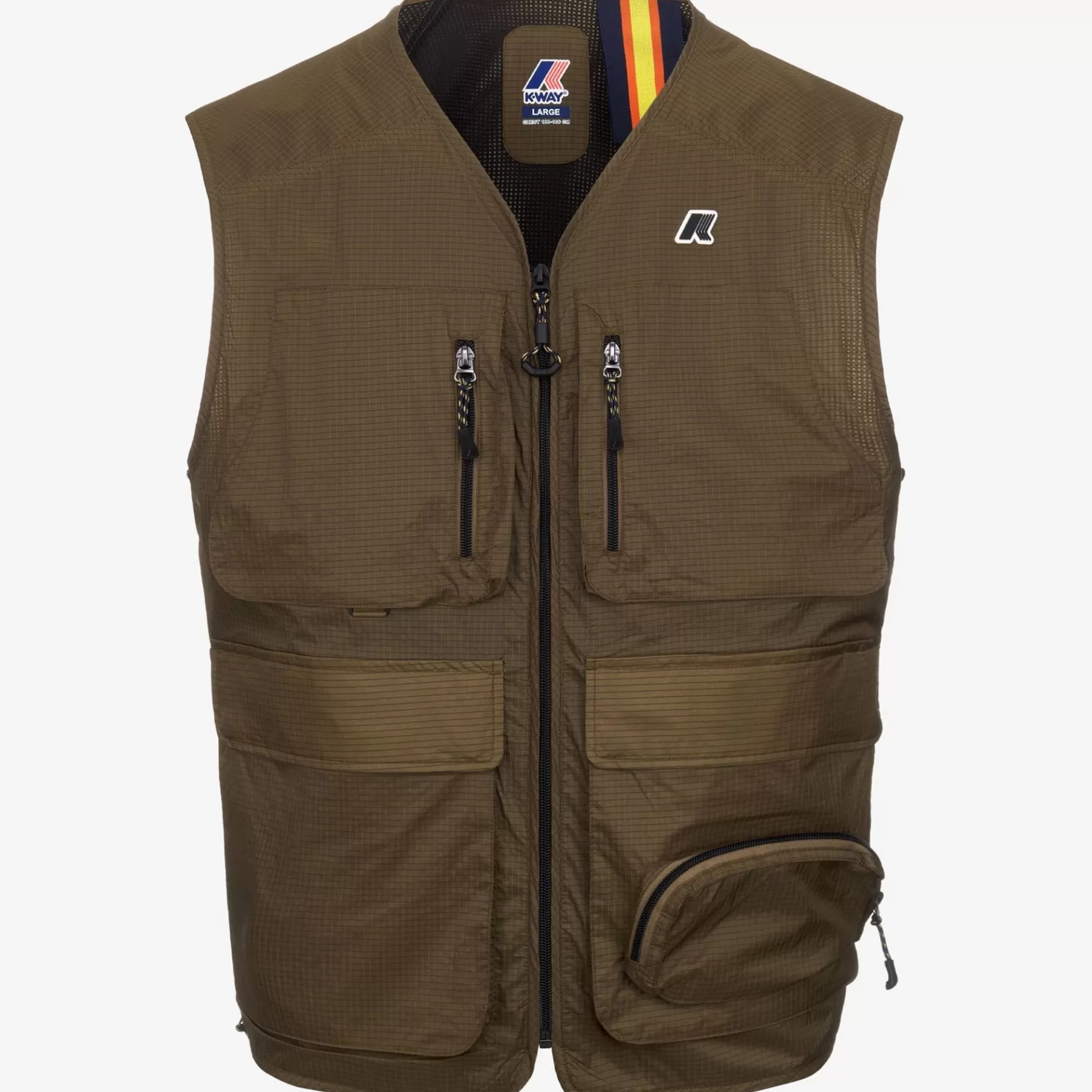 Vests*K-WAY Allos - Jackets - Vest - Unisex - Brown Corda Ripstop