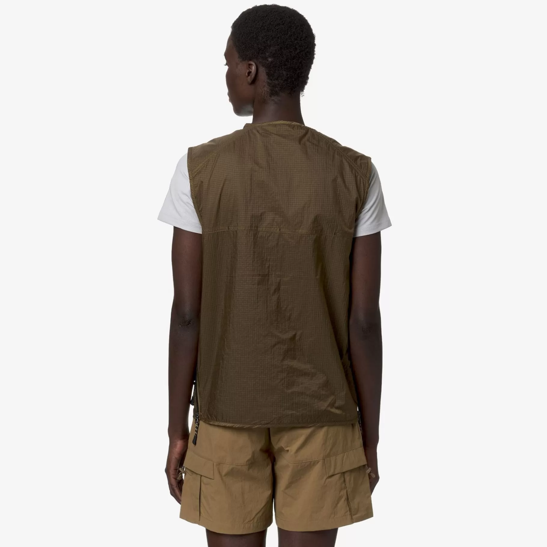Vests*K-WAY Allos - Jackets - Vest - Unisex - Brown Corda Ripstop