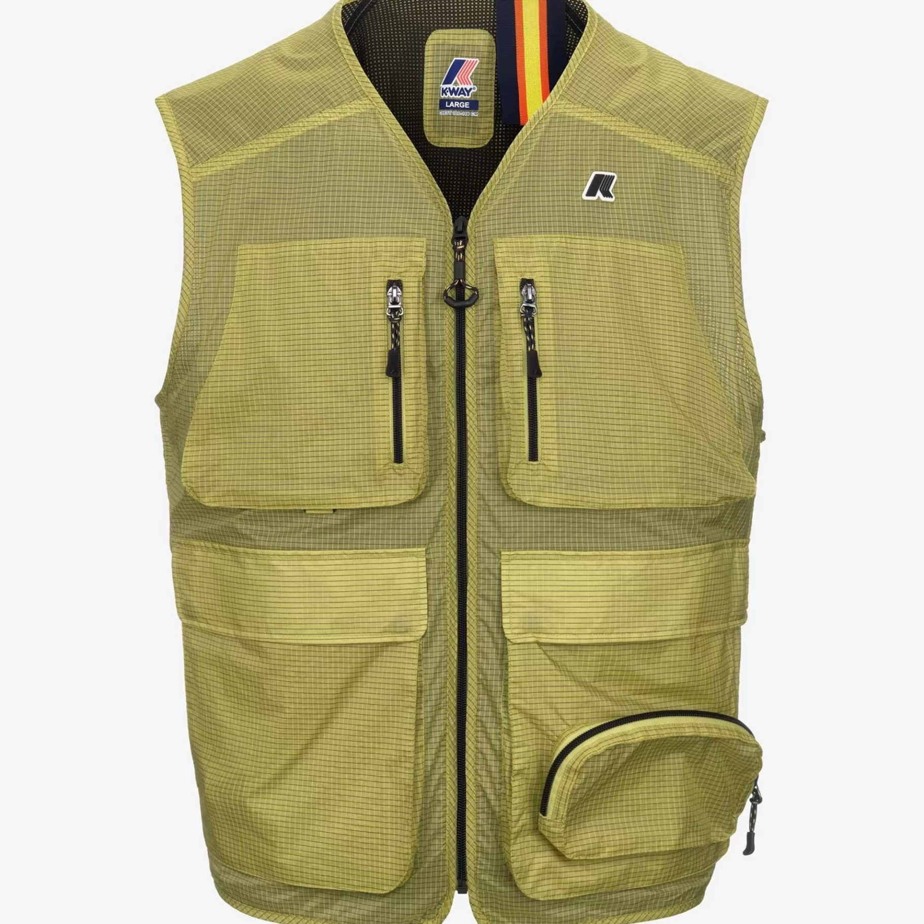 Vests*K-WAY Allos - Jackets - Vest - Unisex - Green Celery Ripstop