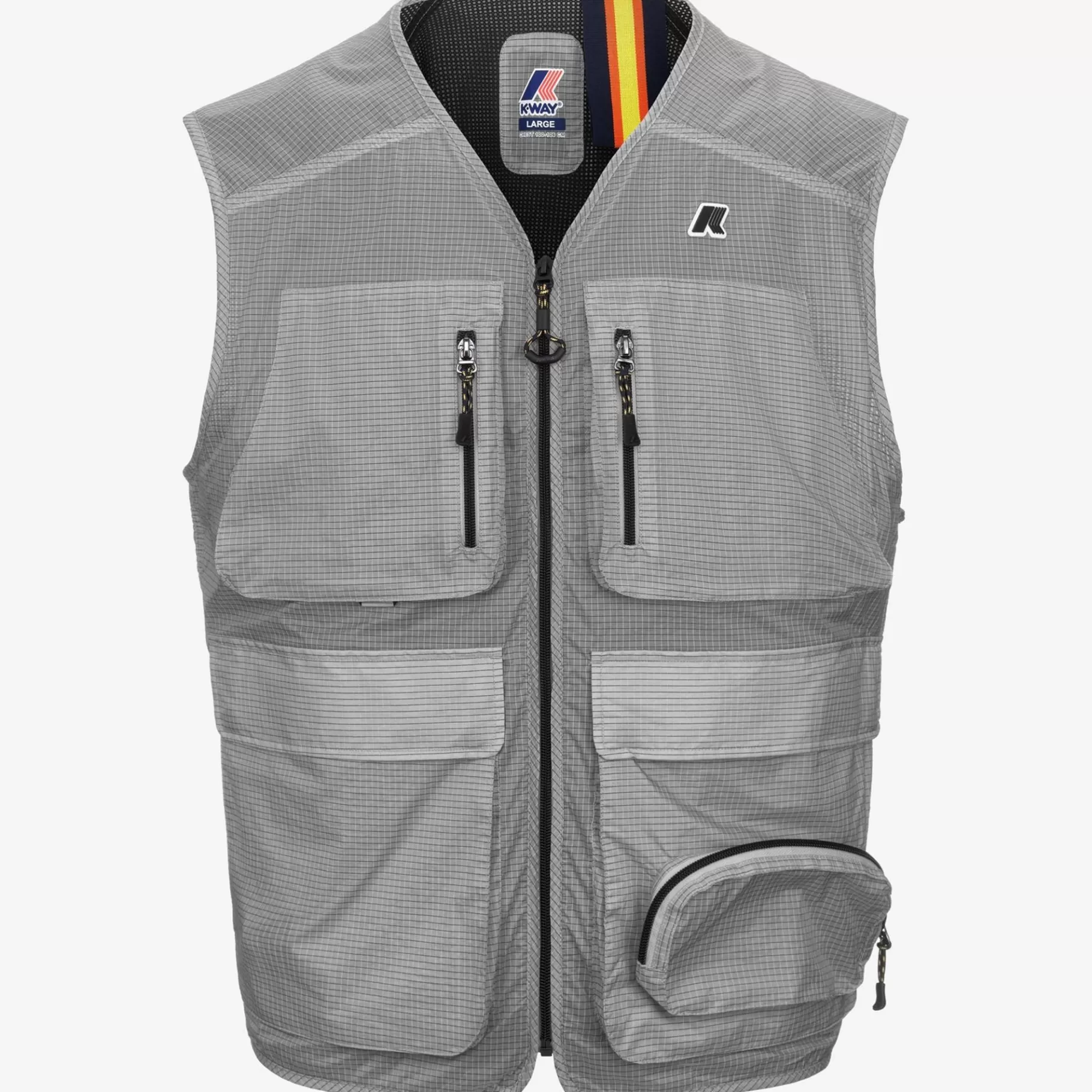 Vests*K-WAY Allos - Jackets - Vest - Unisex - Grey Ash Ripstop