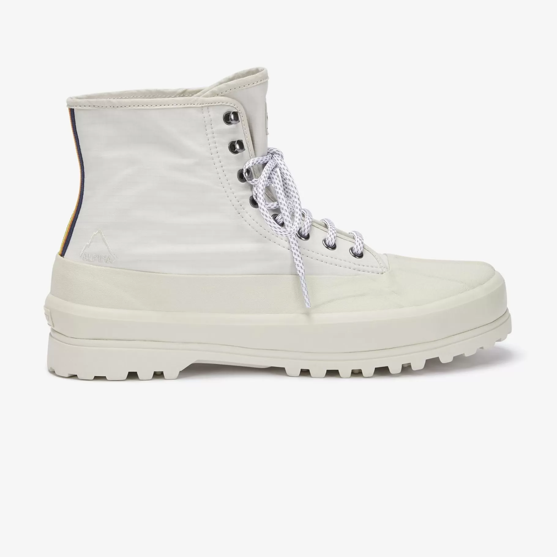 Ankle Boots*K-WAY Alpina Bonded Ripstop Jersey - Ankle Boots - Laced - Unisex - Beige Lt