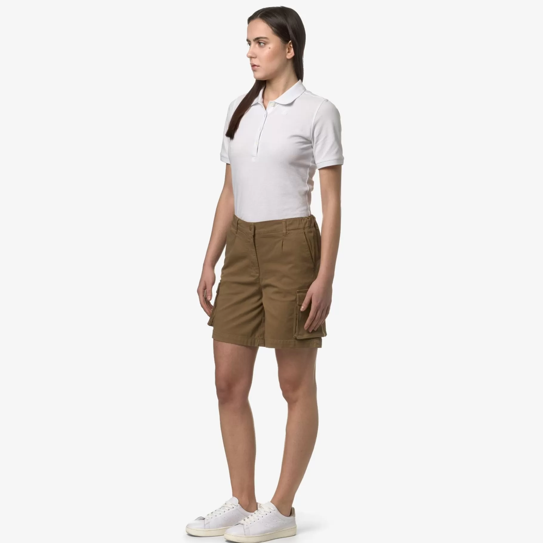 Shorts*K-WAY Alysane - Shorts - Cargo - Woman - Brown Corda
