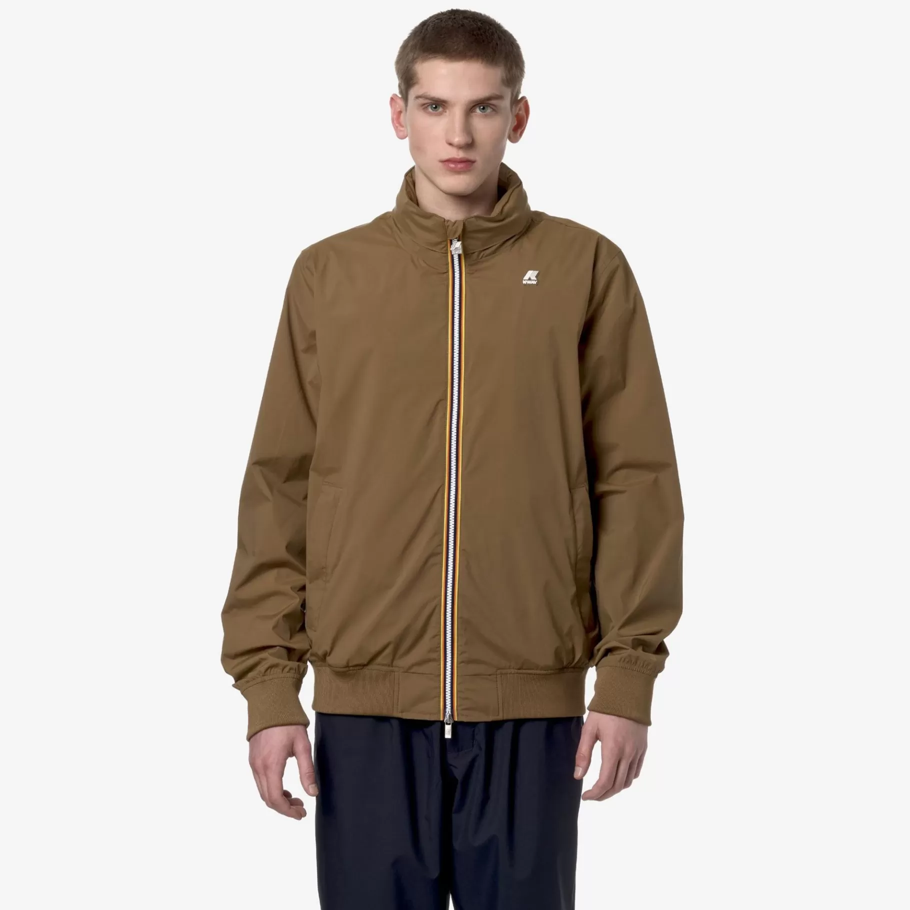 Short Jackets*K-WAY Amaurystretch Nylon Jersey - Jackets - Short - Man - Brown Corda
