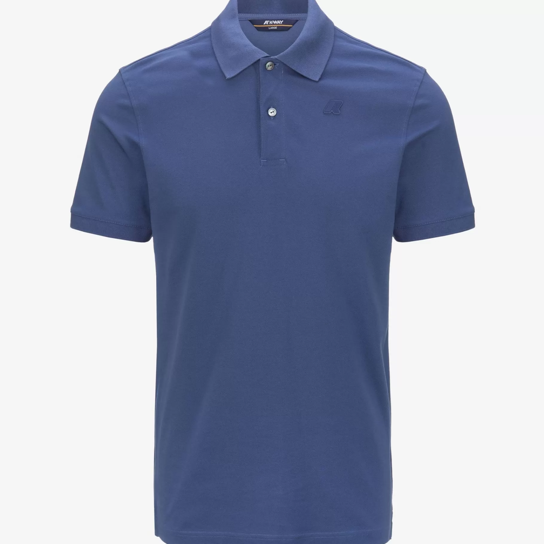 Polo Shirts*K-WAY Amedee Pique - Polo Shirts - Polo - Man - Blue Fiord