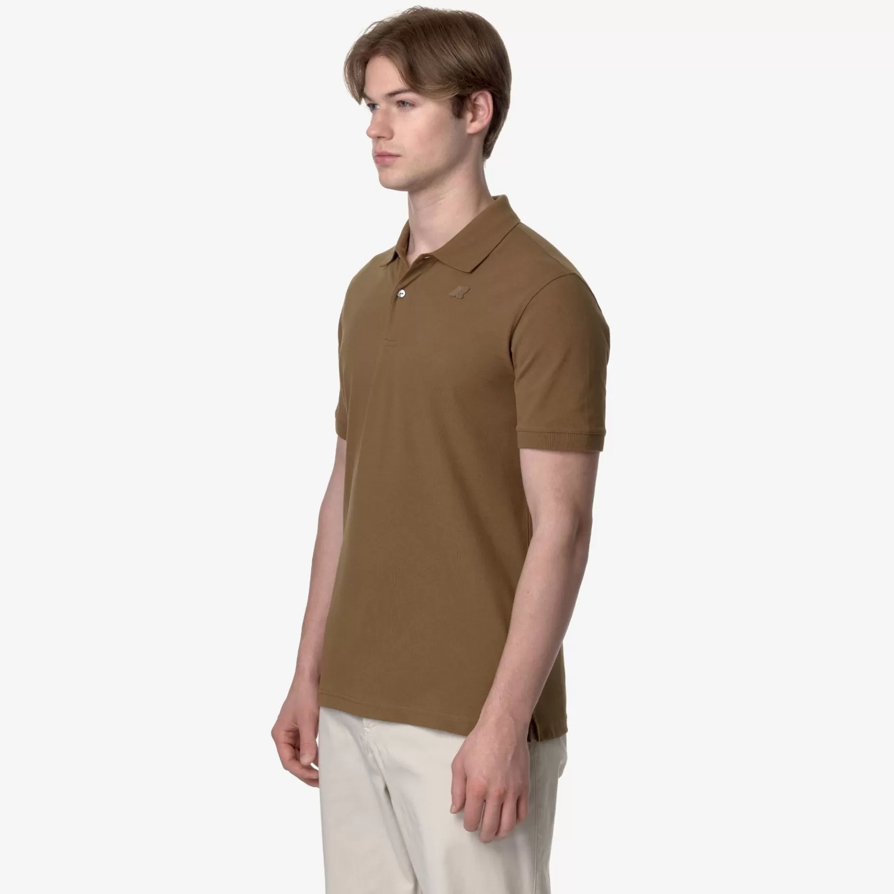 Polo Shirts*K-WAY Amedee Pique - Polo Shirts - Polo - Man - Brown Corda