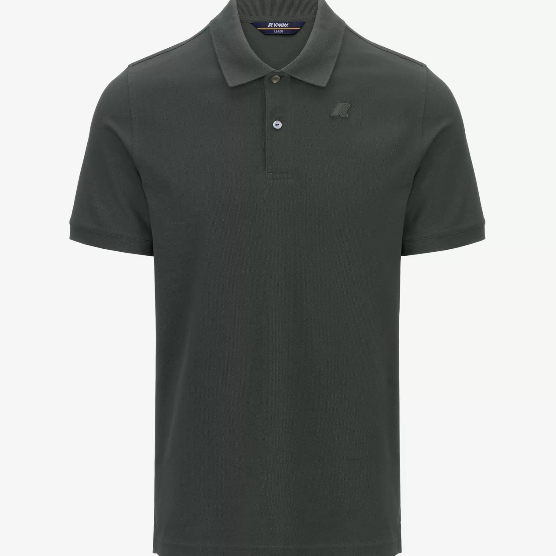 Polo Shirts*K-WAY Amedee Pique - Polo Shirts - Polo - Man - Green Blackish