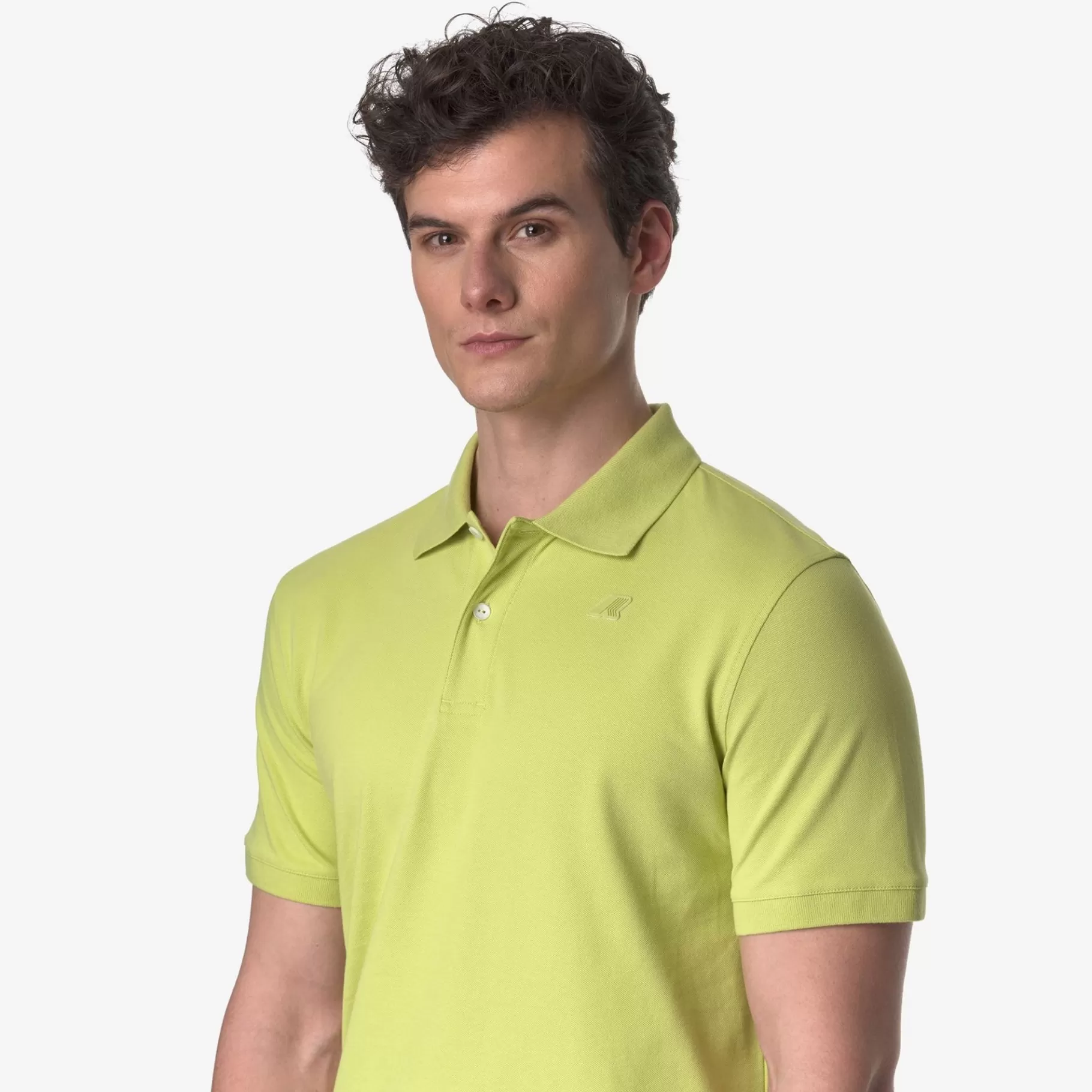 Polo Shirts*K-WAY Amedee Pique - Polo Shirts - Polo - Man - Green Celery