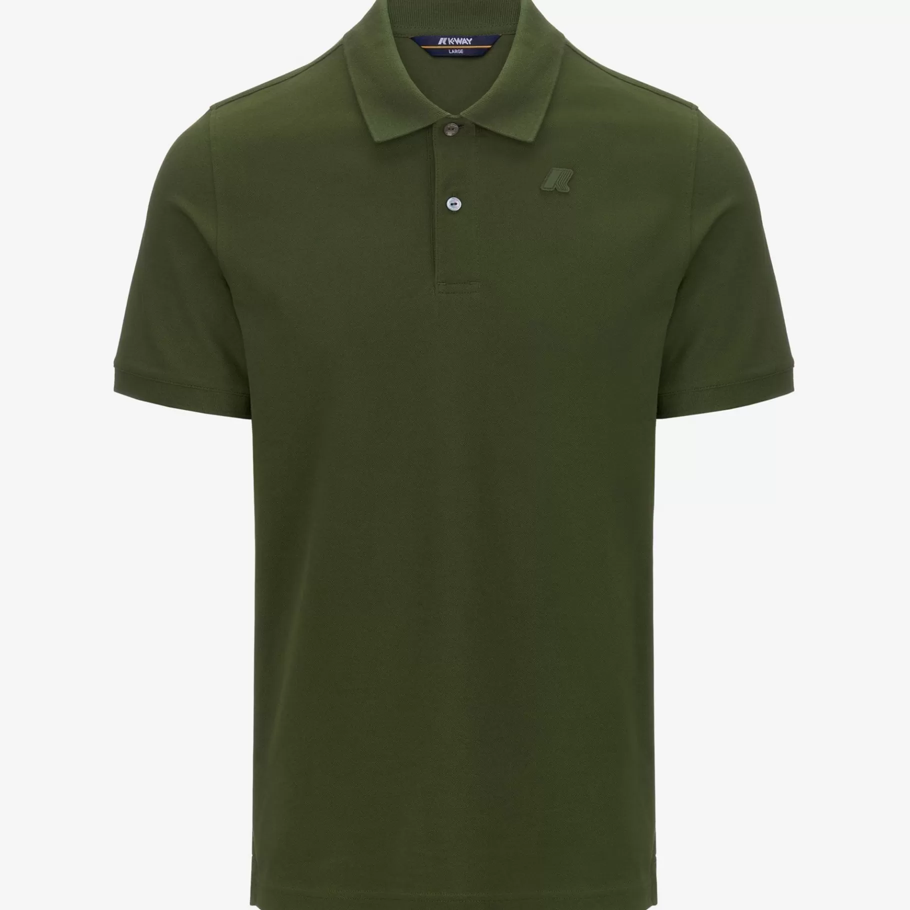 Polo Shirts*K-WAY Amedee Pique - Polo Shirts - Polo - Man - Green Cypress