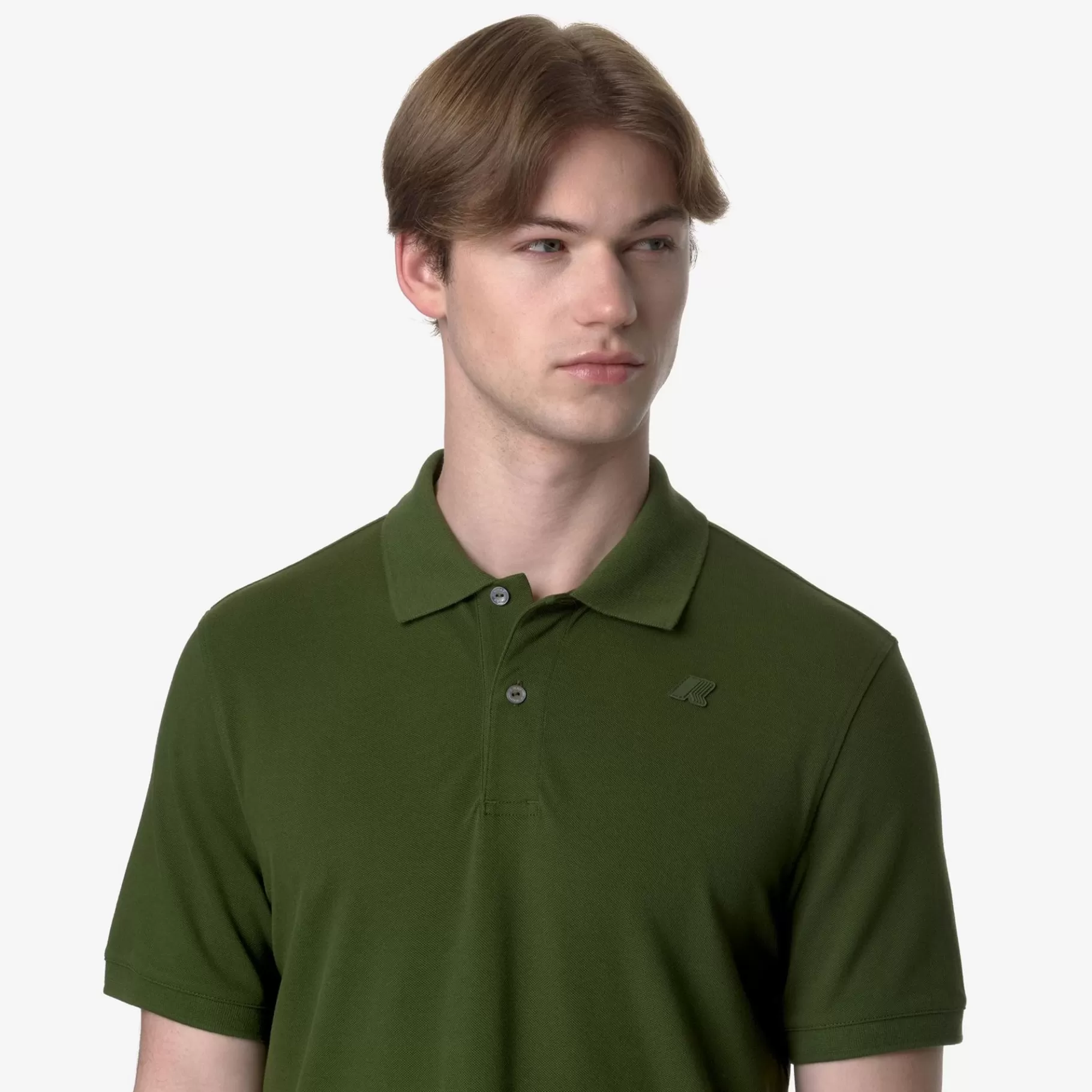 Polo Shirts*K-WAY Amedee Pique - Polo Shirts - Polo - Man - Green Cypress