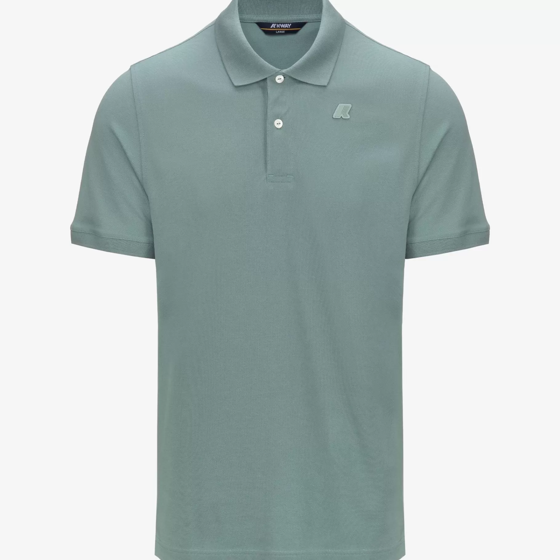 Polo Shirts*K-WAY Amedee Pique - Polo Shirts - Polo - Man - Green Mold