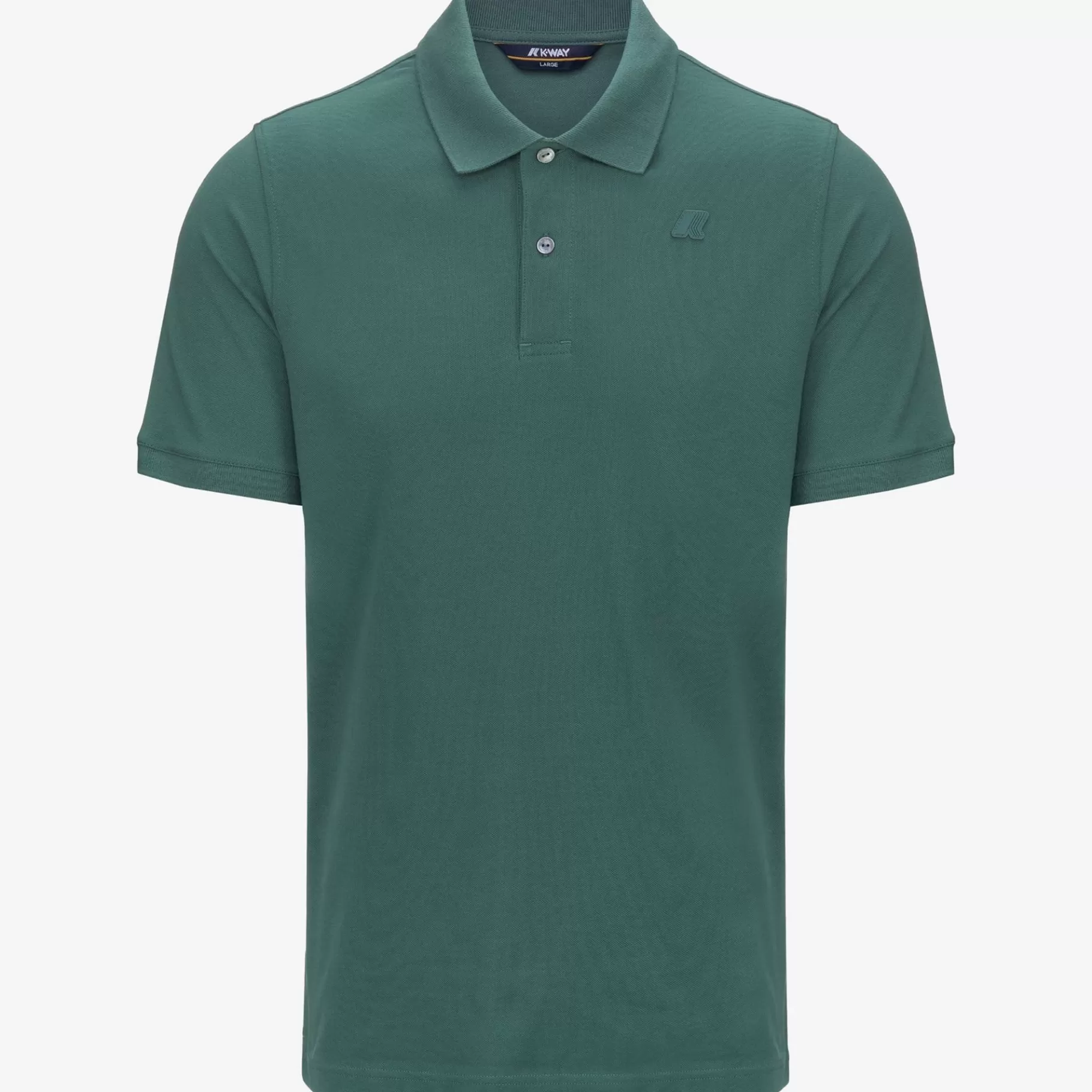 Polo Shirts*K-WAY Amedee Pique - Polo Shirts - Polo - Man - Green Palm