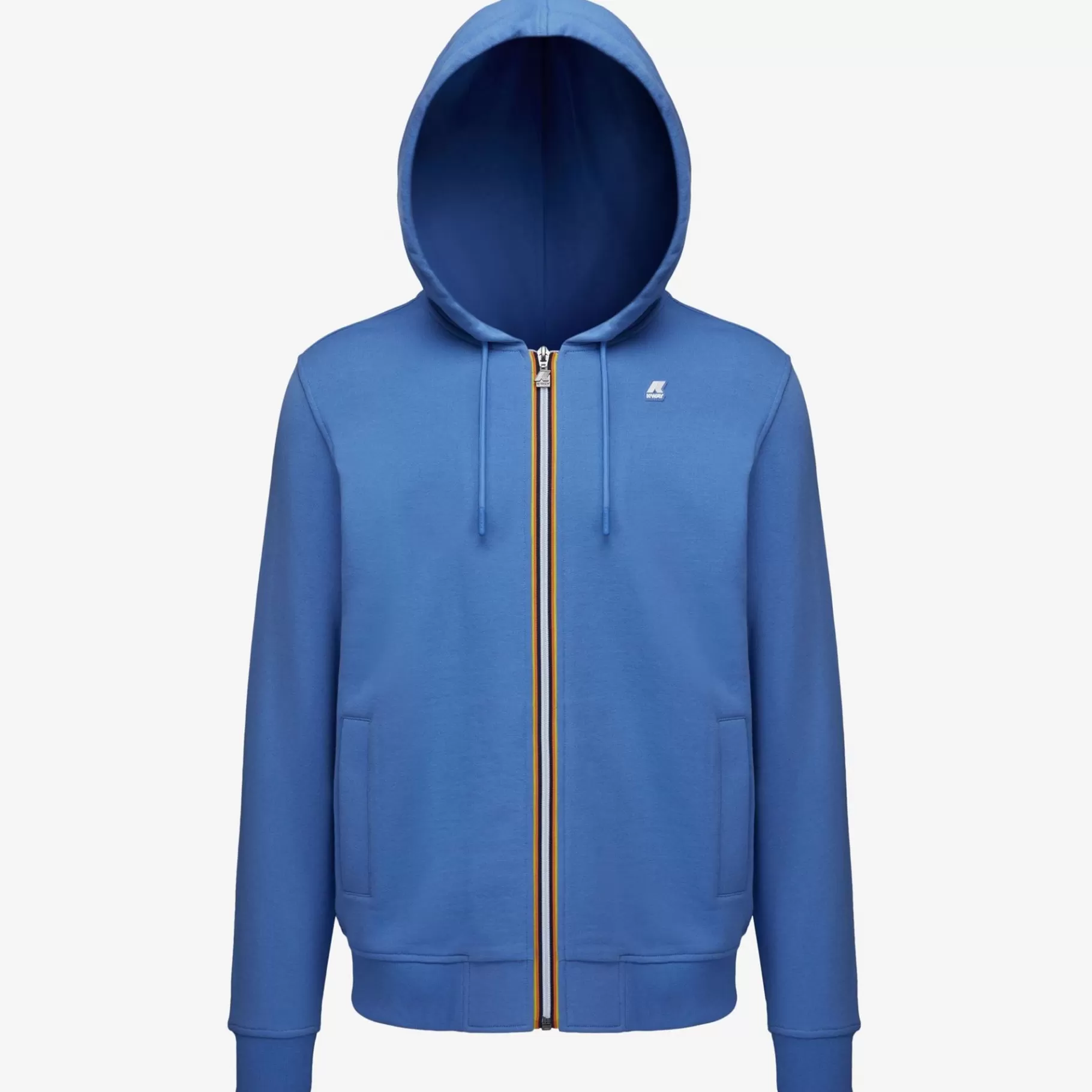 Hoodies And Sweaters*K-WAY Anthony - Fleece - Jacket - Man - Blue Ultramarine