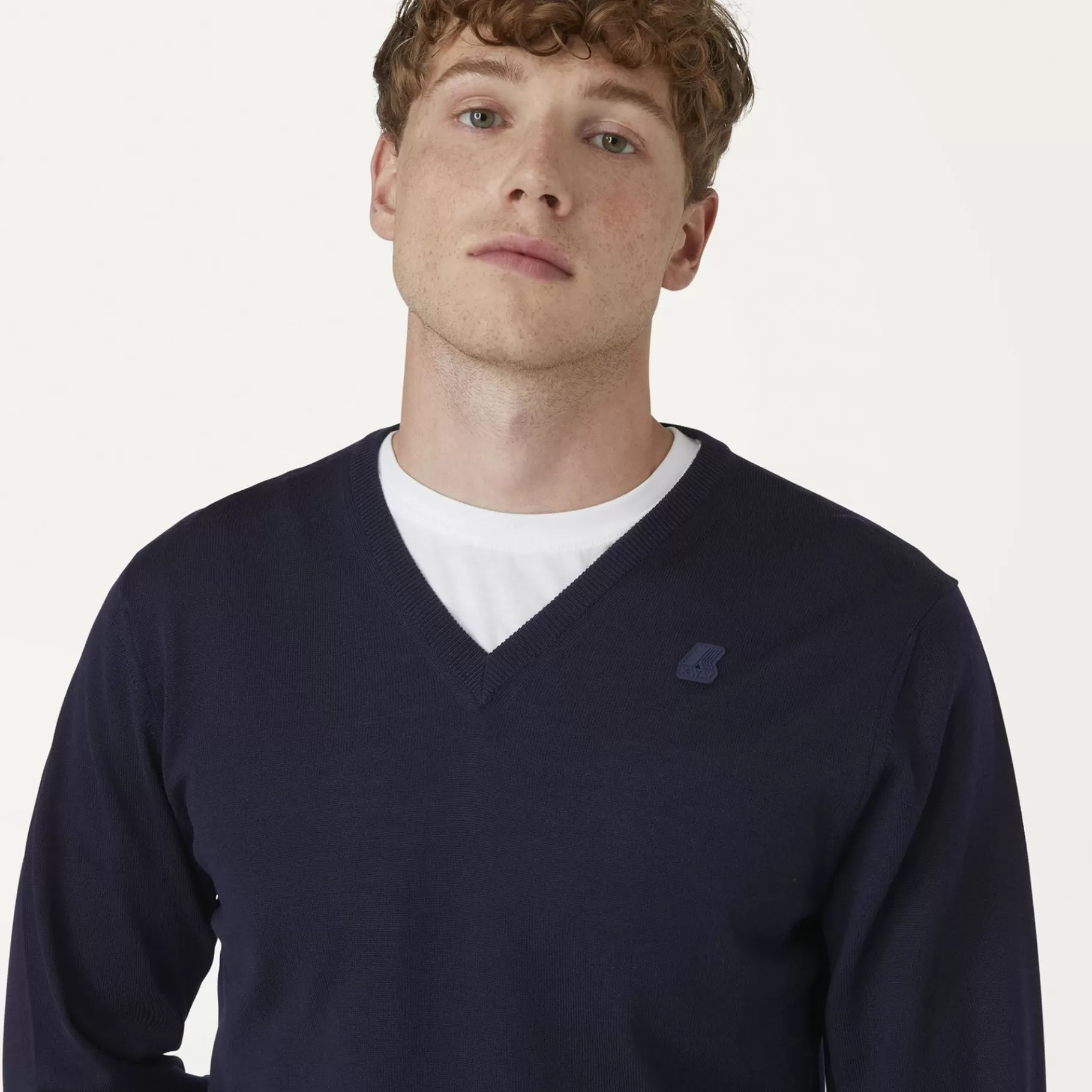 Jumpers & Pullovers*K-WAY Antoine Merino - Knitwear - Pullover - Man - Blue Depth