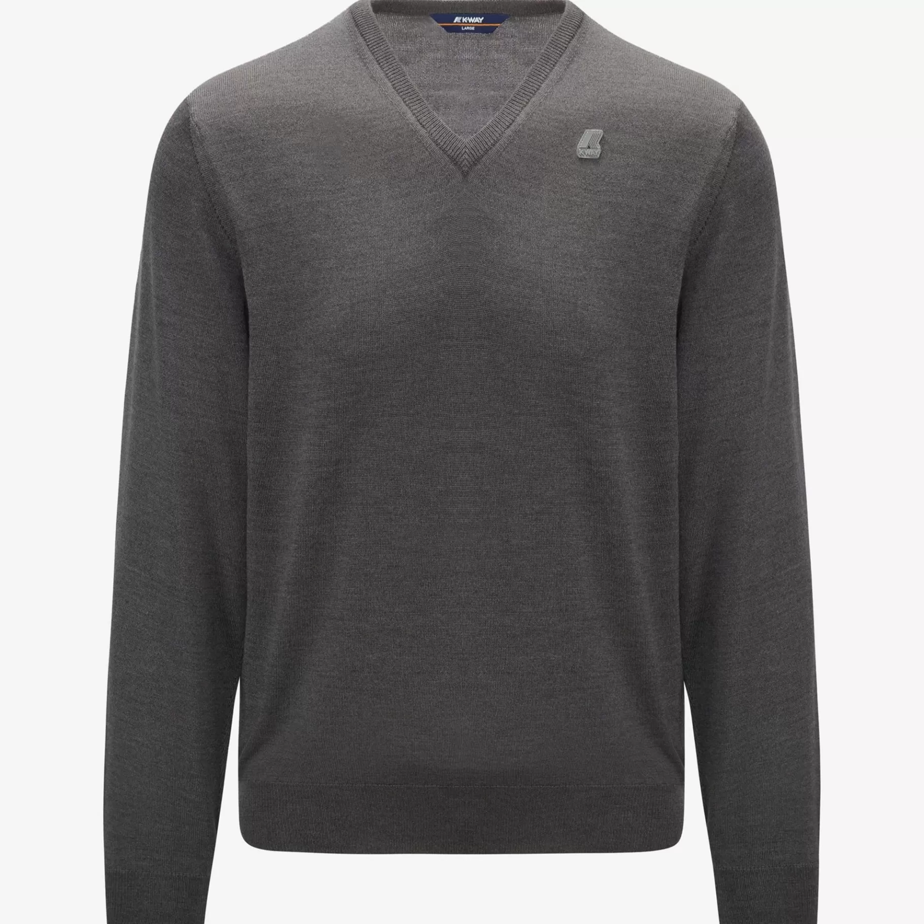 Jumpers & Pullovers*K-WAY Antoine Merino - Knitwear - Pullover - Man - Grey Md Mel