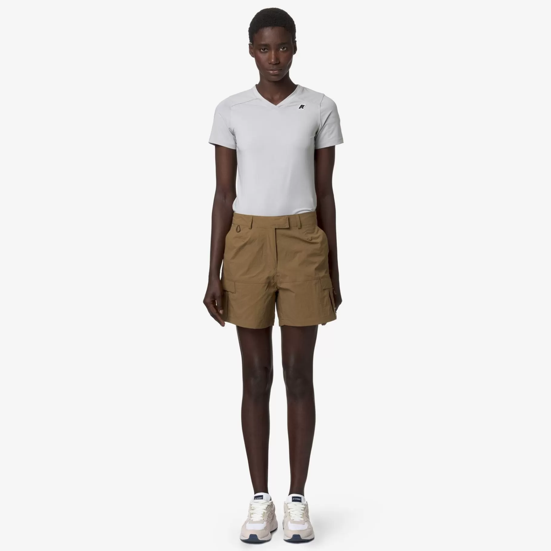 Shorts*K-WAY Argalps - Shorts - Cargo - Woman - Brown Corda
