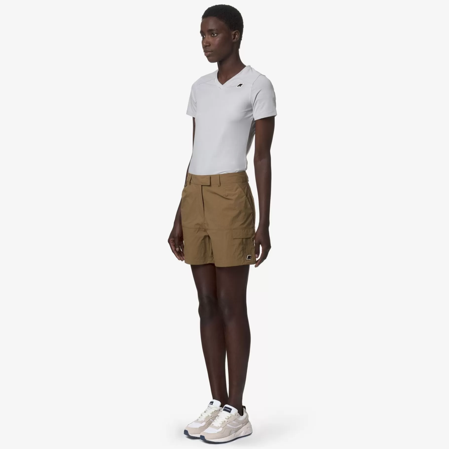 Shorts*K-WAY Argalps - Shorts - Cargo - Woman - Brown Corda
