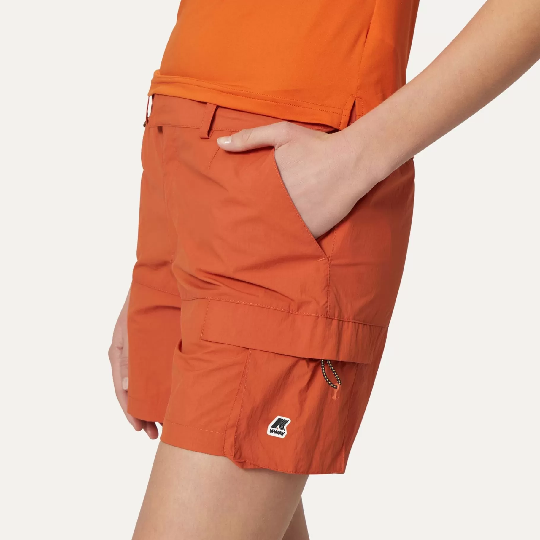 Shorts*K-WAY Argalps - Shorts - Cargo - Woman - Orange Copper