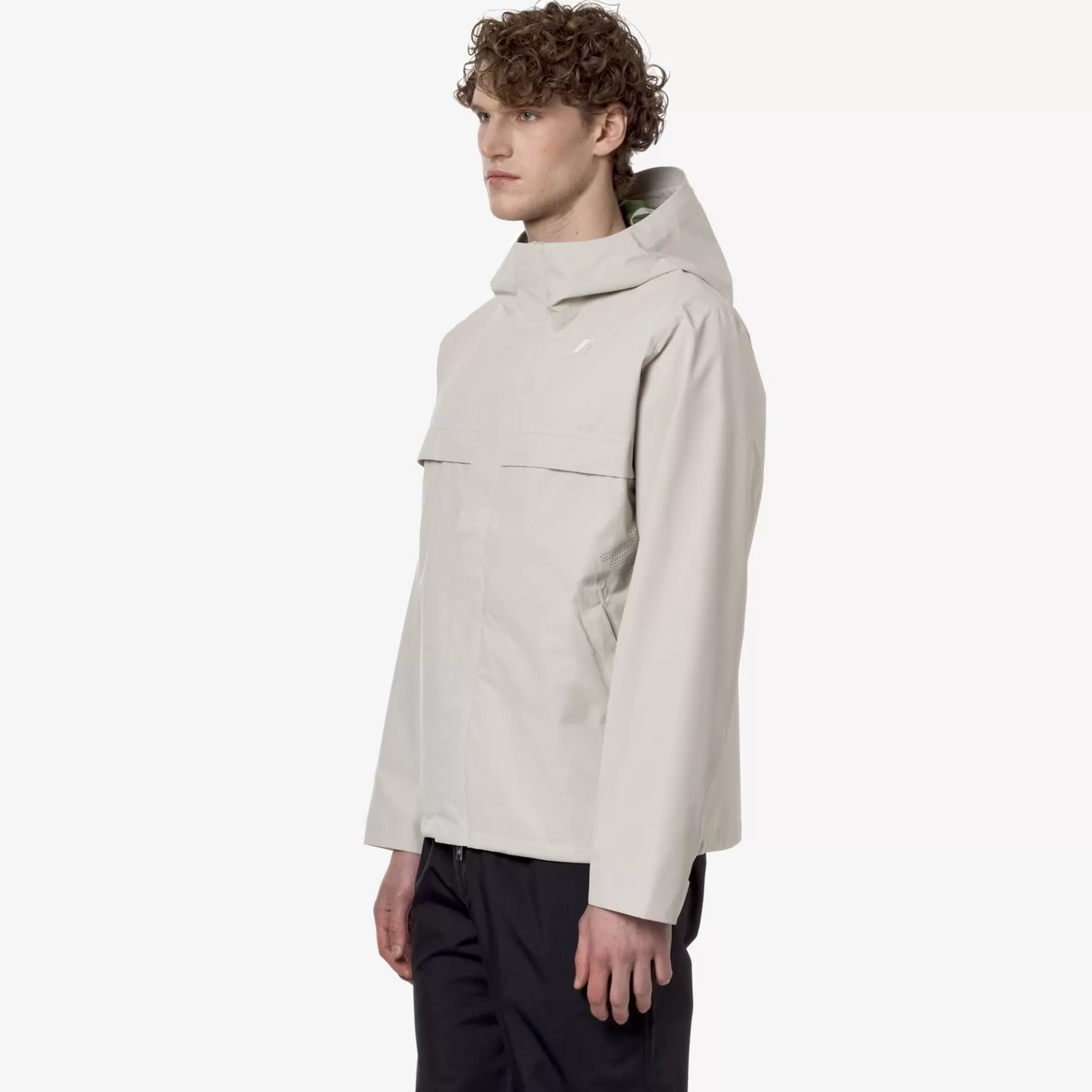 Short Jackets*K-WAY Arnaud Eco Sd Contrast - Jackets - Short - Man - Beige L-Green C