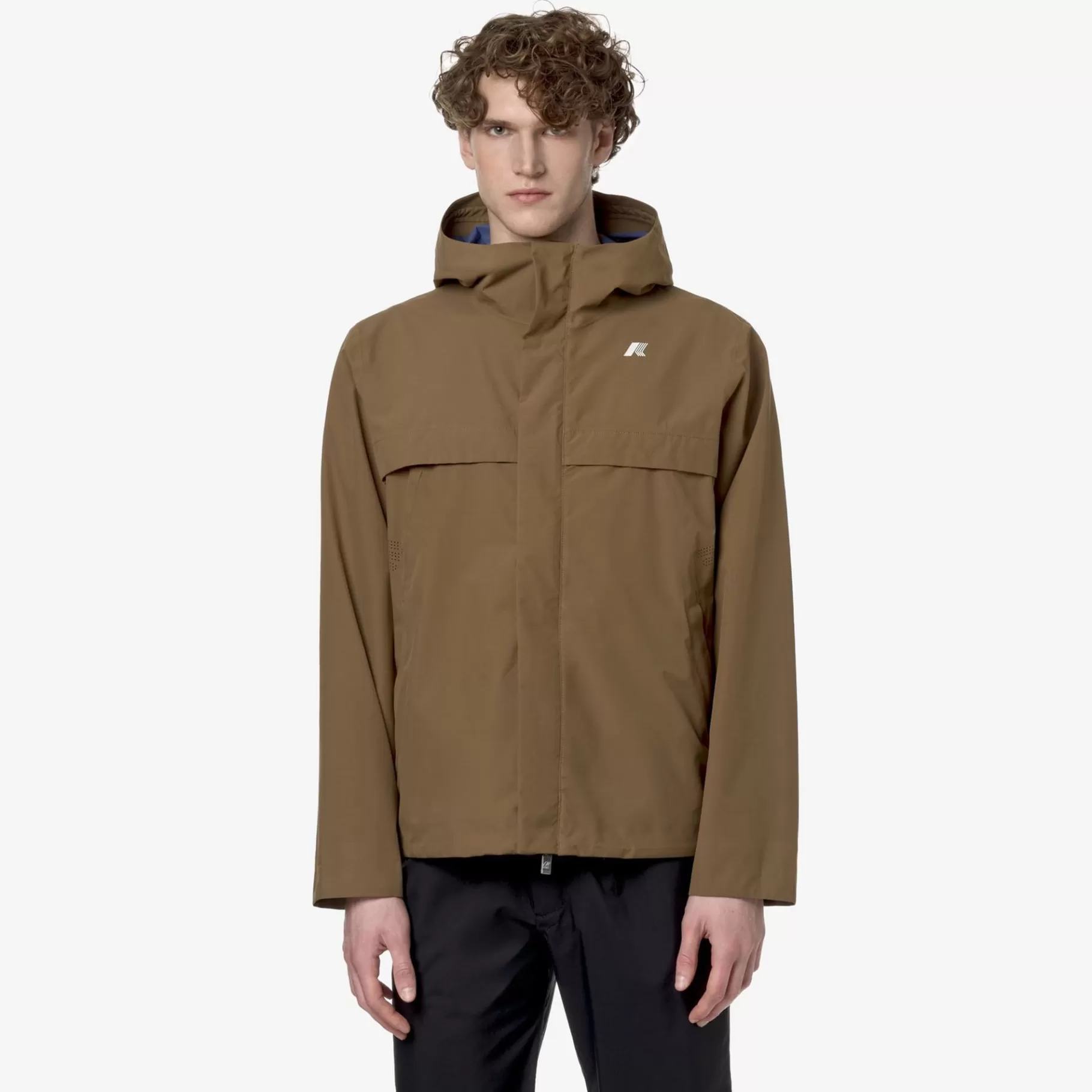 Short Jackets*K-WAY Arnaud Eco Sd Contrast - Jackets - Short - Man - Brown C-Blue F