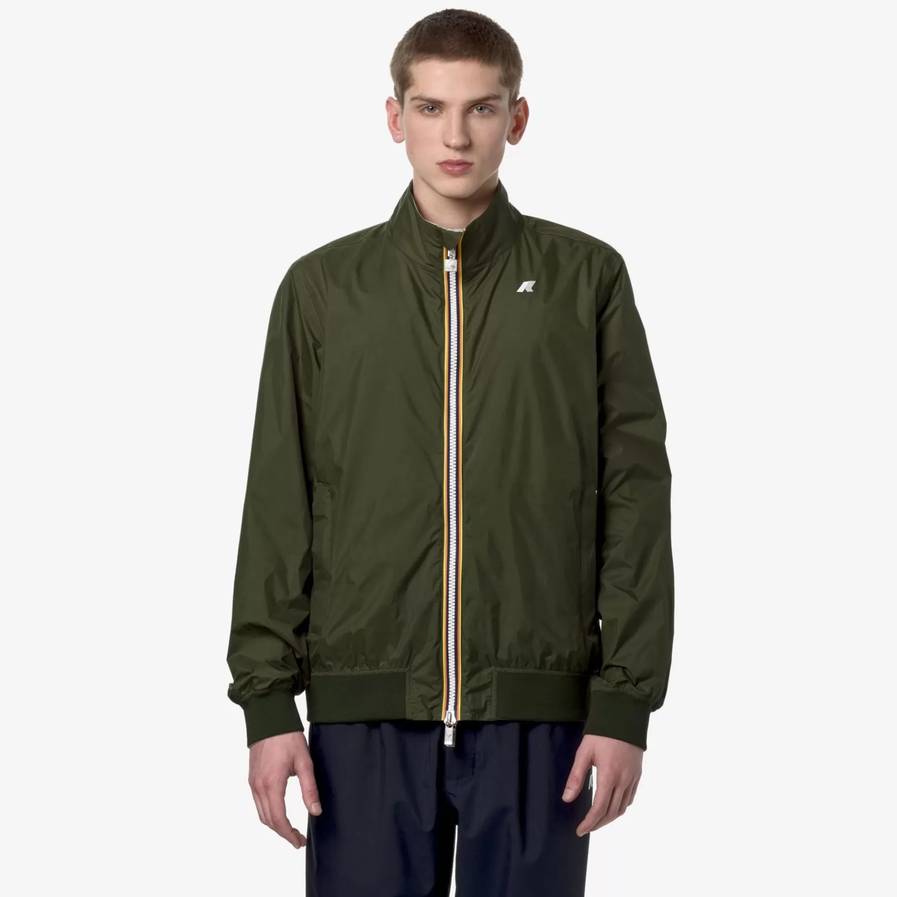 Short Jackets*K-WAY Arsene Plus.2 Reversible - Jackets - Short - Man - Green C-Beige L