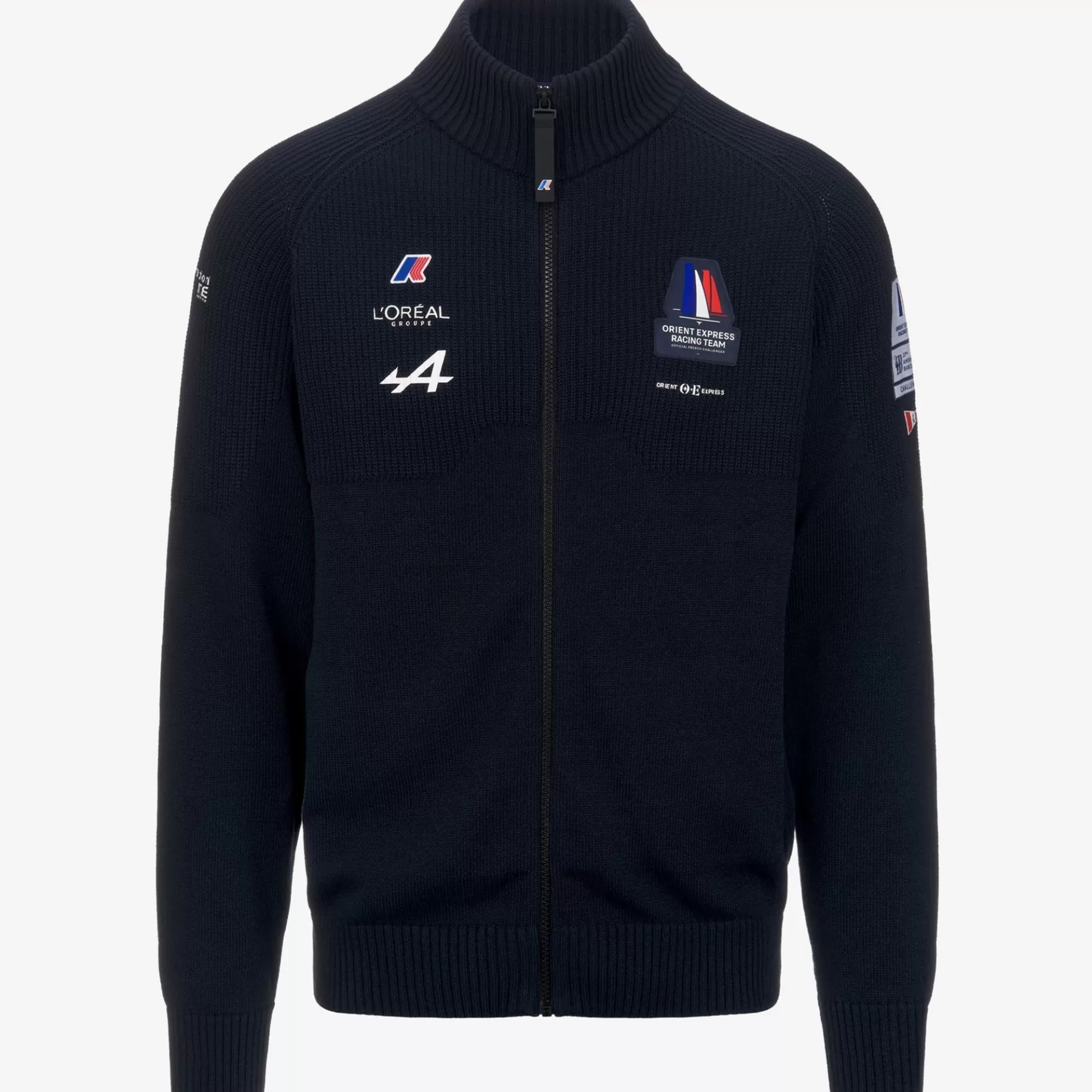 Jumpers & Pullovers*K-WAY Ault Orient Express Team Ac - Knitwear - Jacket - Unisex - Blue Dress