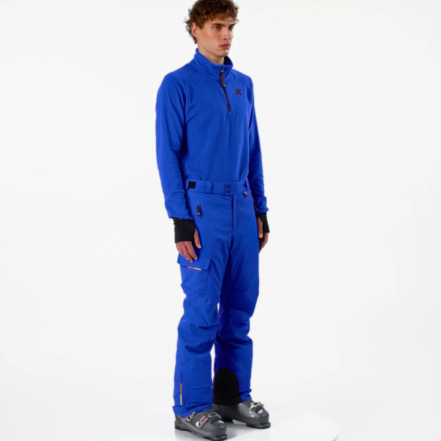Trousers*K-WAY Avrieux Micro Twill 2 Layers - Pants - Sport Trousers - Man - Blue Royal Marine