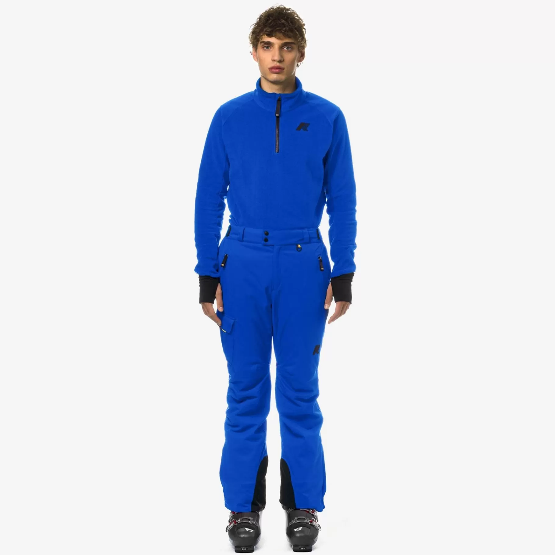 Trousers*K-WAY Avrieux Micro Twill 2 Layers - Pants - Sport Trousers - Man - Blue Royal Marine