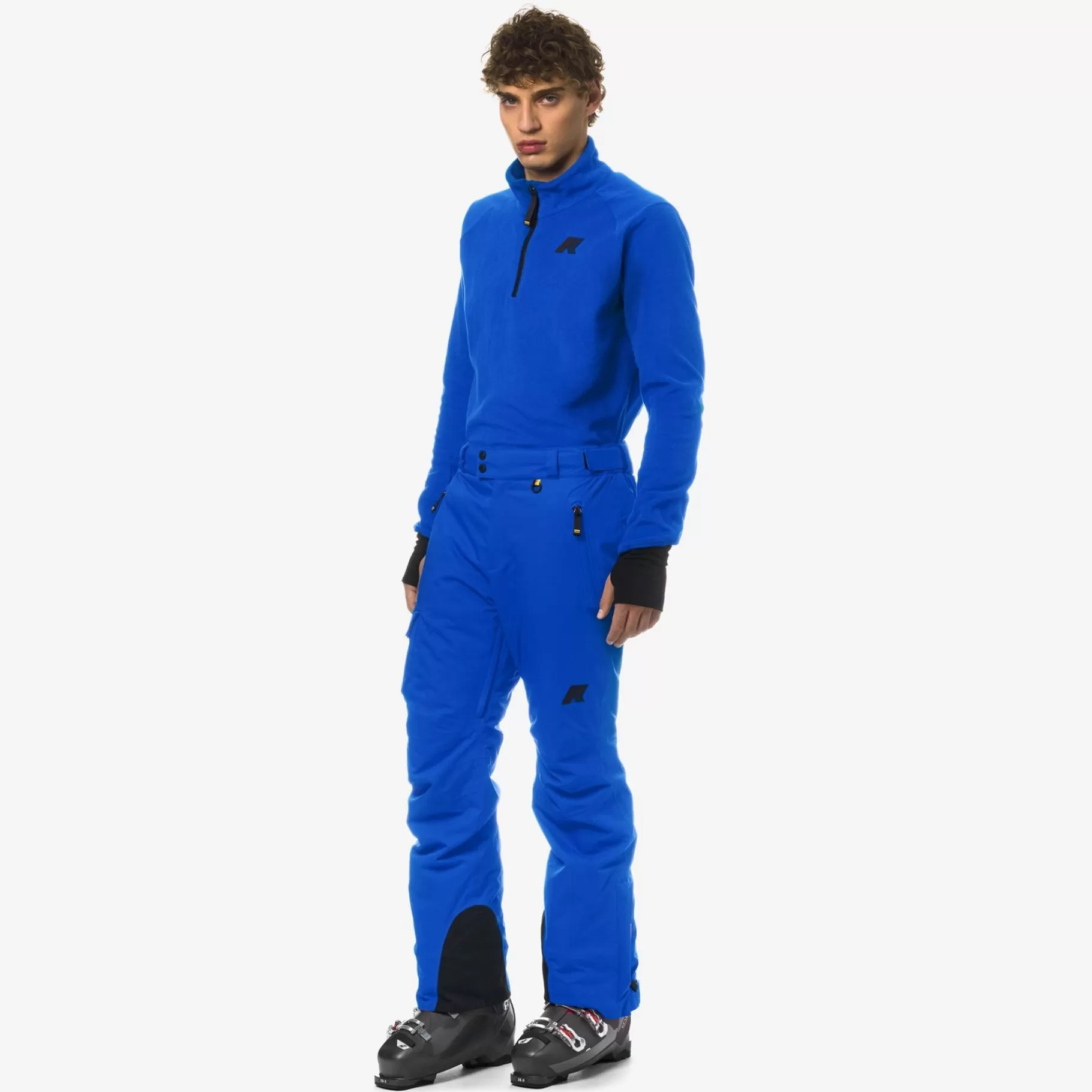 Trousers*K-WAY Avrieux Micro Twill 2 Layers - Pants - Sport Trousers - Man - Blue Royal Marine