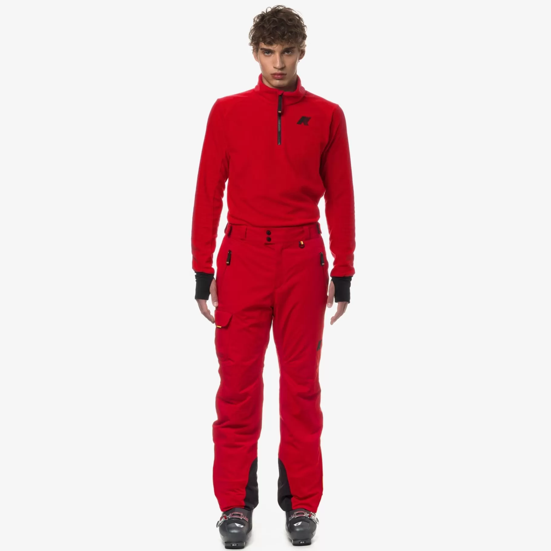 Trousers*K-WAY Avrieux Micro Twill 2 Layers - Pants - Sport Trousers - Man - Red