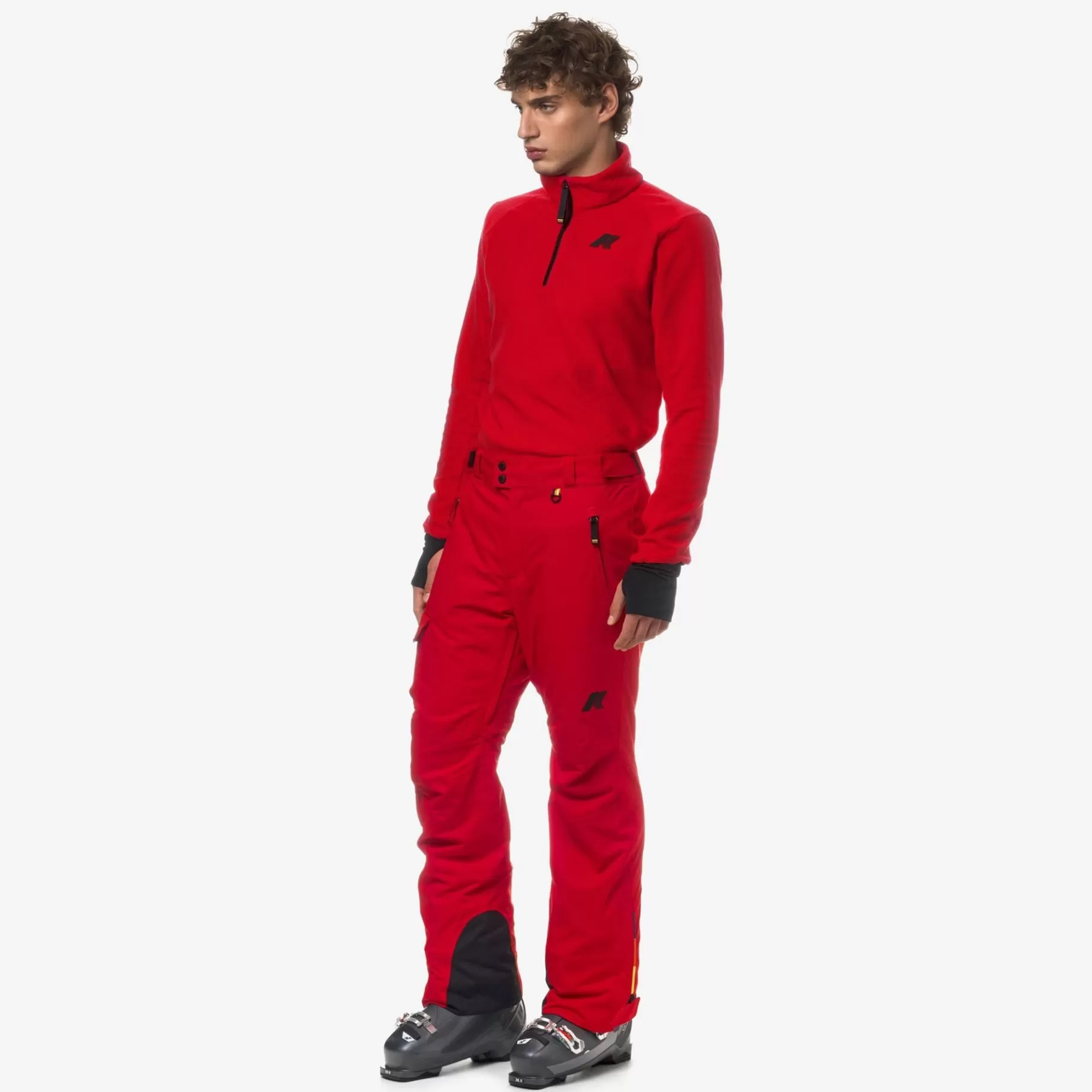 Trousers*K-WAY Avrieux Micro Twill 2 Layers - Pants - Sport Trousers - Man - Red