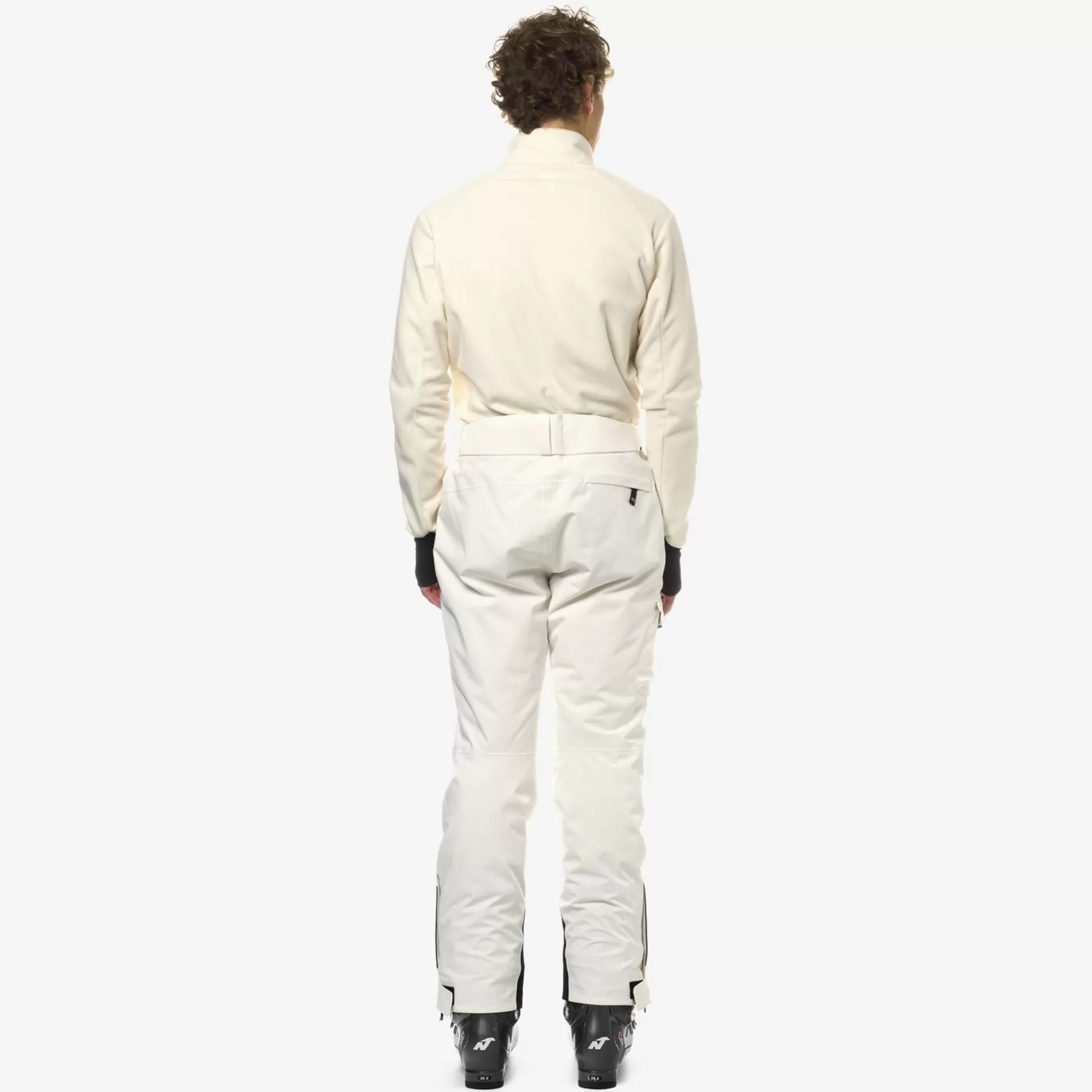 Trousers*K-WAY Avrieux Micro Twill 2 Layers - Pants - Sport Trousers - Man - White Gardenia