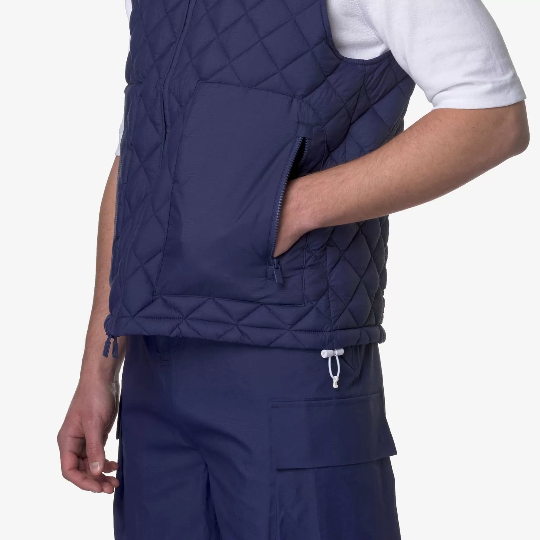 Vests*K-WAY Barnely Eco Light Warm - Jackets - Vest - Unisex - Blue Md Cobalt