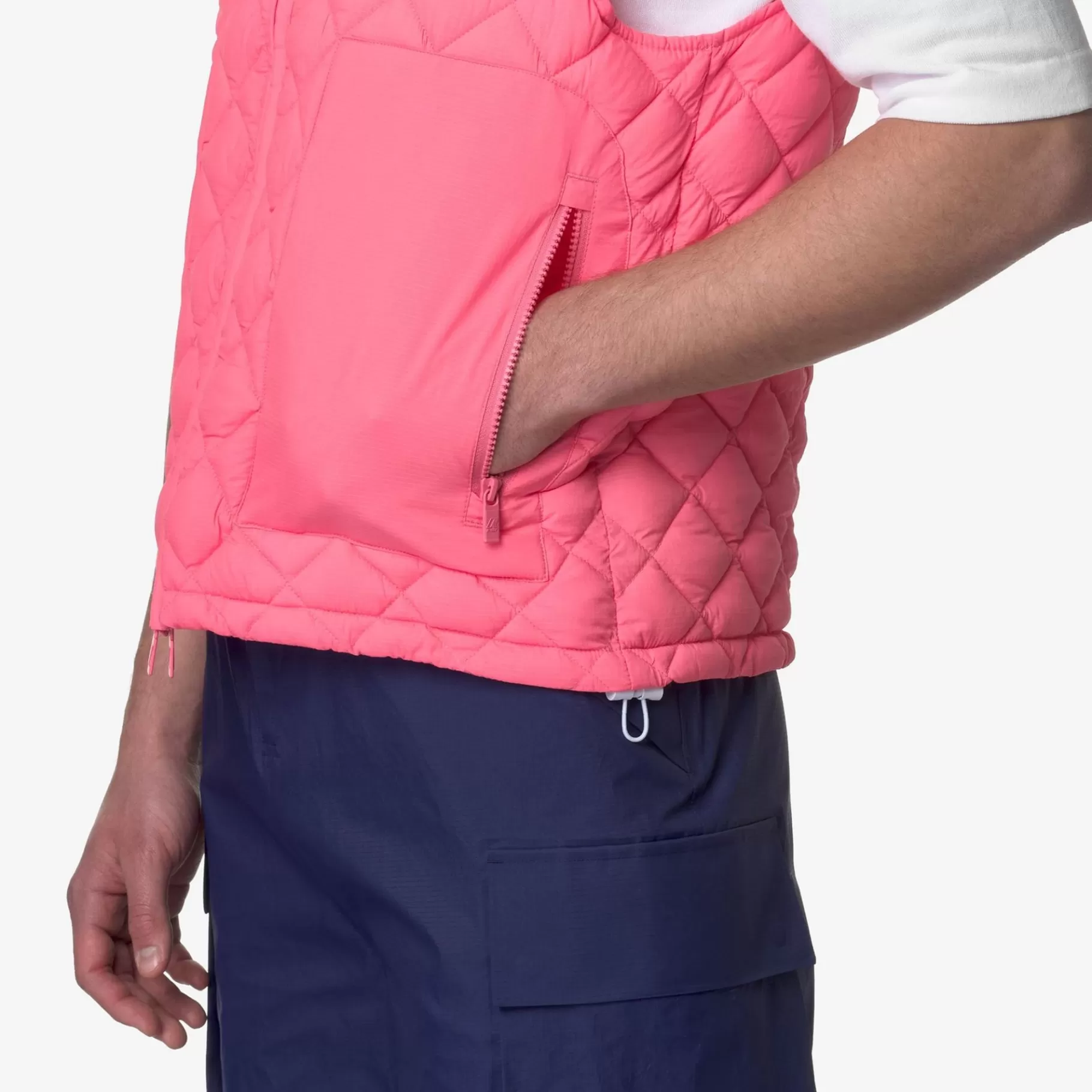 Vests*K-WAY Barnely Eco Light Warm - Jackets - Vest - Unisex - Pink Camellia