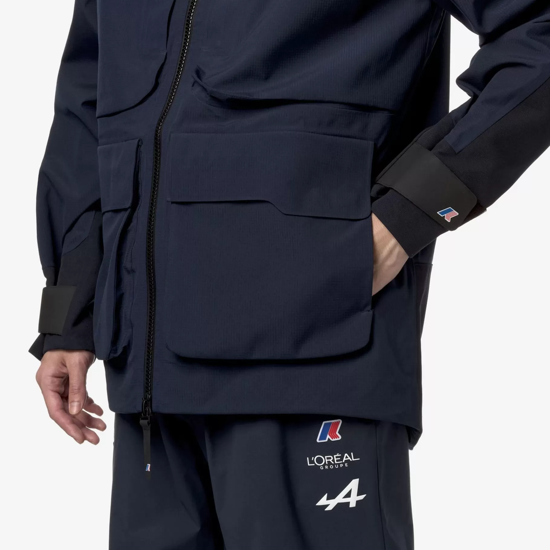 Coats And Long Jackets*K-WAY Barrow Orient Express Ac - Jackets - 3/4 Length - Unisex - Blue Dress