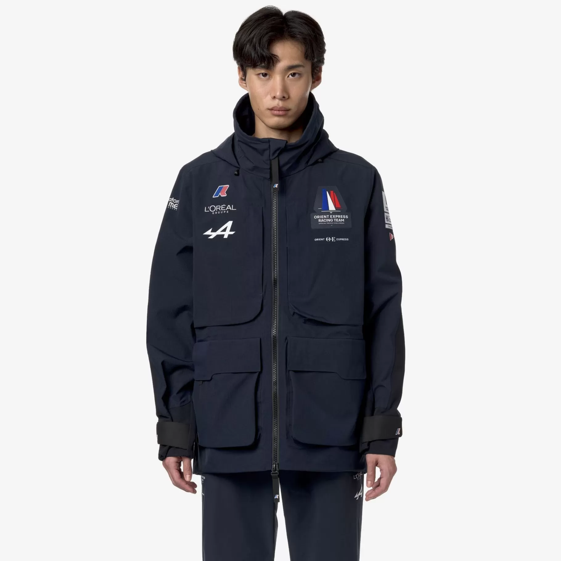 Coats And Long Jackets*K-WAY Barrow Orient Express Ac - Jackets - 3/4 Length - Unisex - Blue Dress