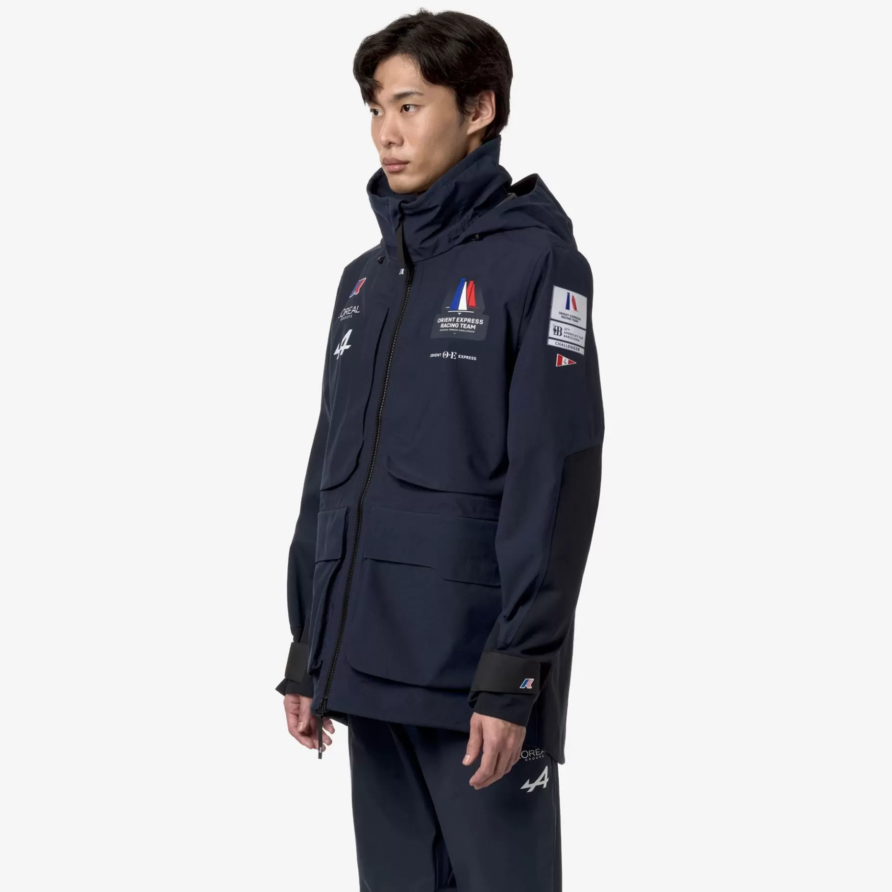 Coats And Long Jackets*K-WAY Barrow Orient Express Ac - Jackets - 3/4 Length - Unisex - Blue Dress