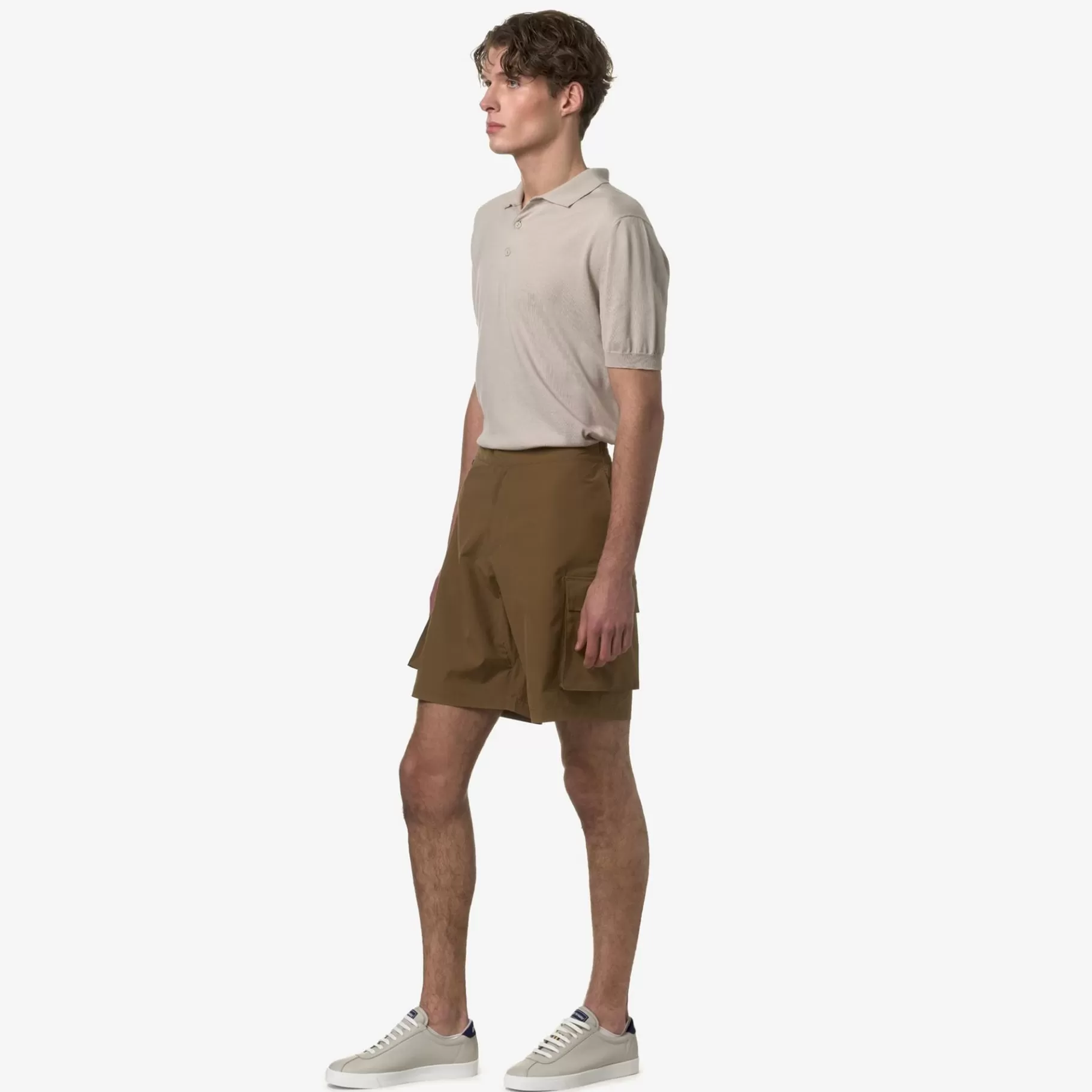 Shorts*K-WAY Bastyel - Shorts - Cargo - Man - Brown Corda