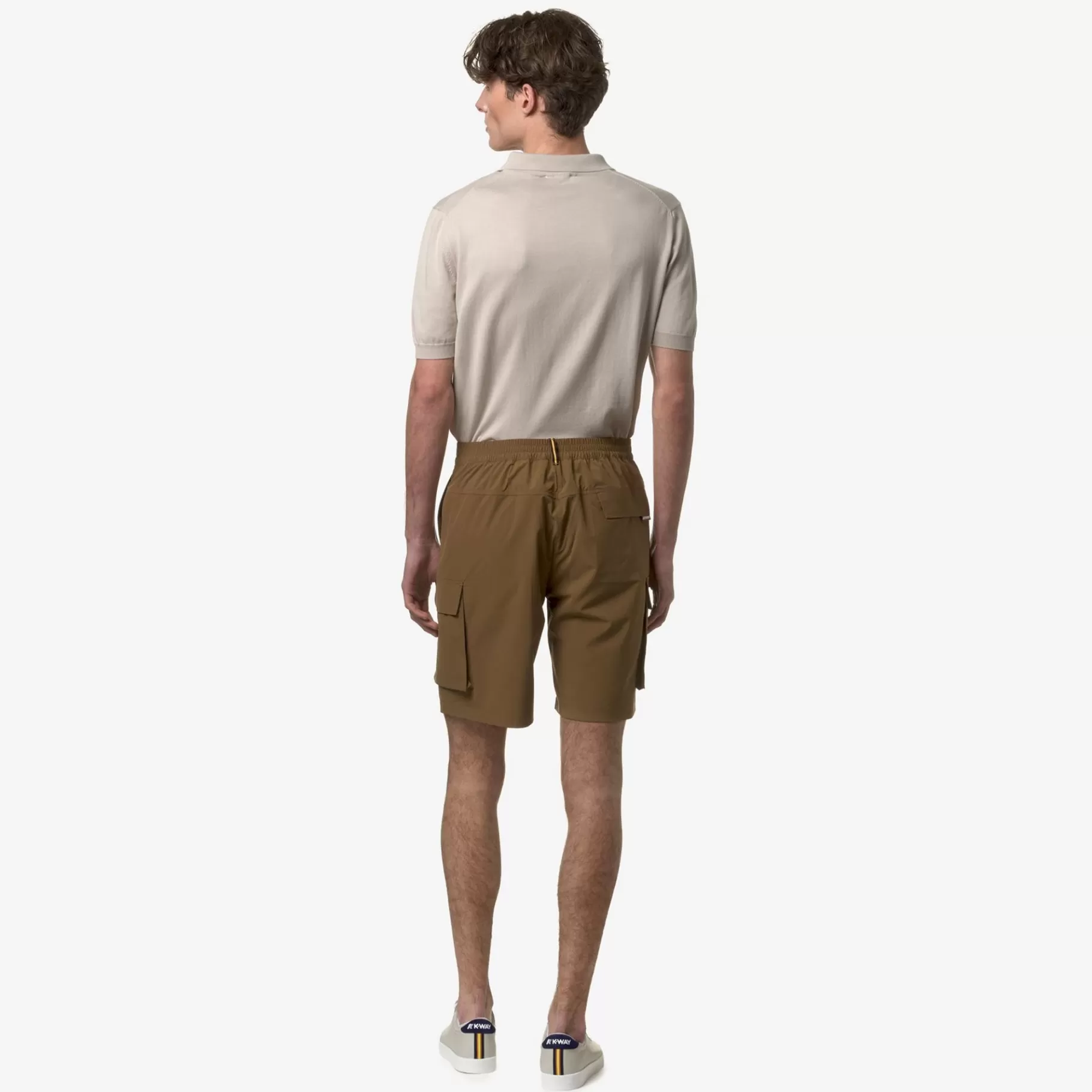 Shorts*K-WAY Bastyel - Shorts - Cargo - Man - Brown Corda