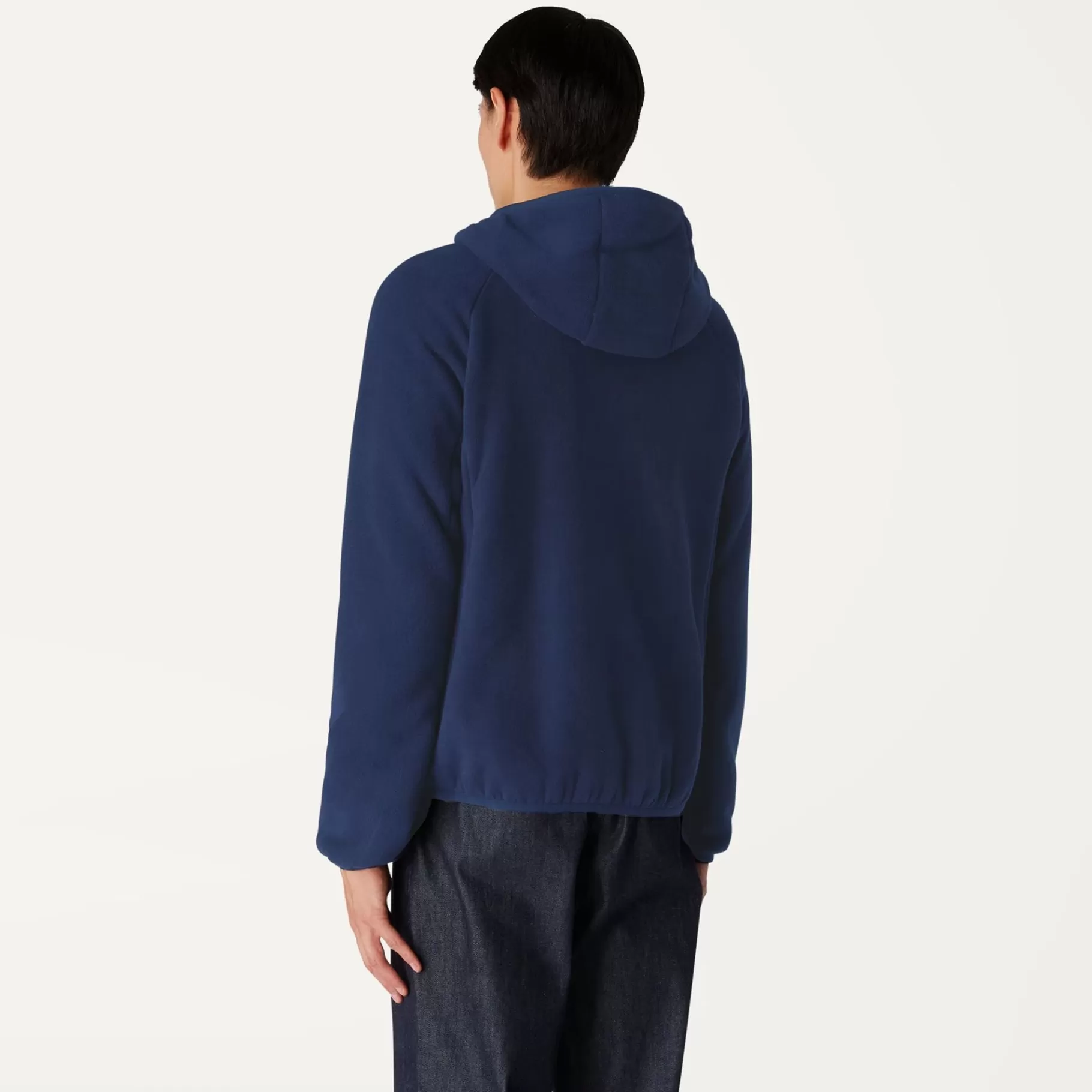 Hoodies And Sweaters*K-WAY Beau St Fur Bonded - Fleece - Jacket - Unisex - Blue Depth-Grey Smk