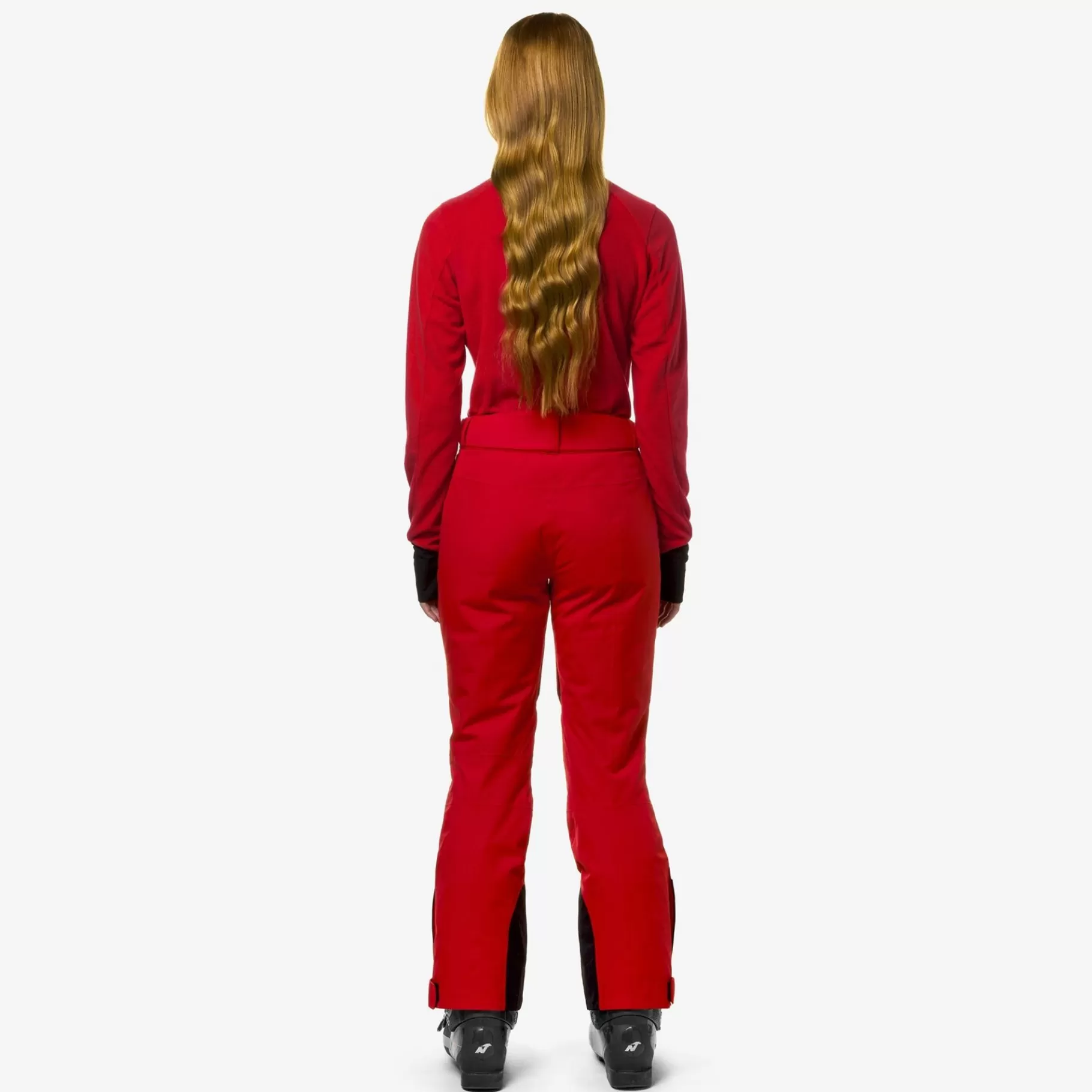 Trousers*K-WAY Bonneval Micro Twill 2 Layers - Pants - Sport Trousers - Woman - Red