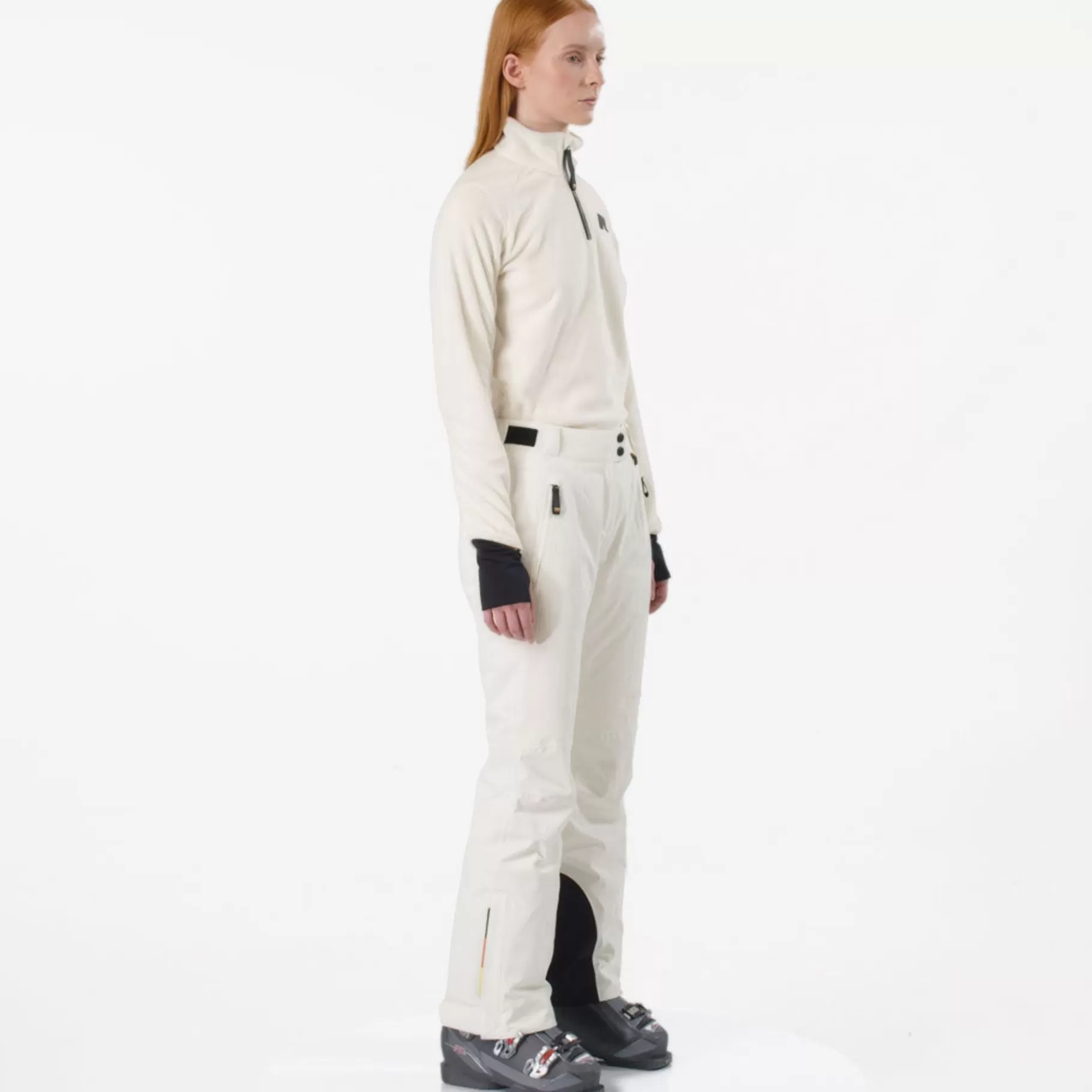 Trousers*K-WAY Bonneval Micro Twill 2 Layers - Pants - Sport Trousers - Woman - White Gardenia