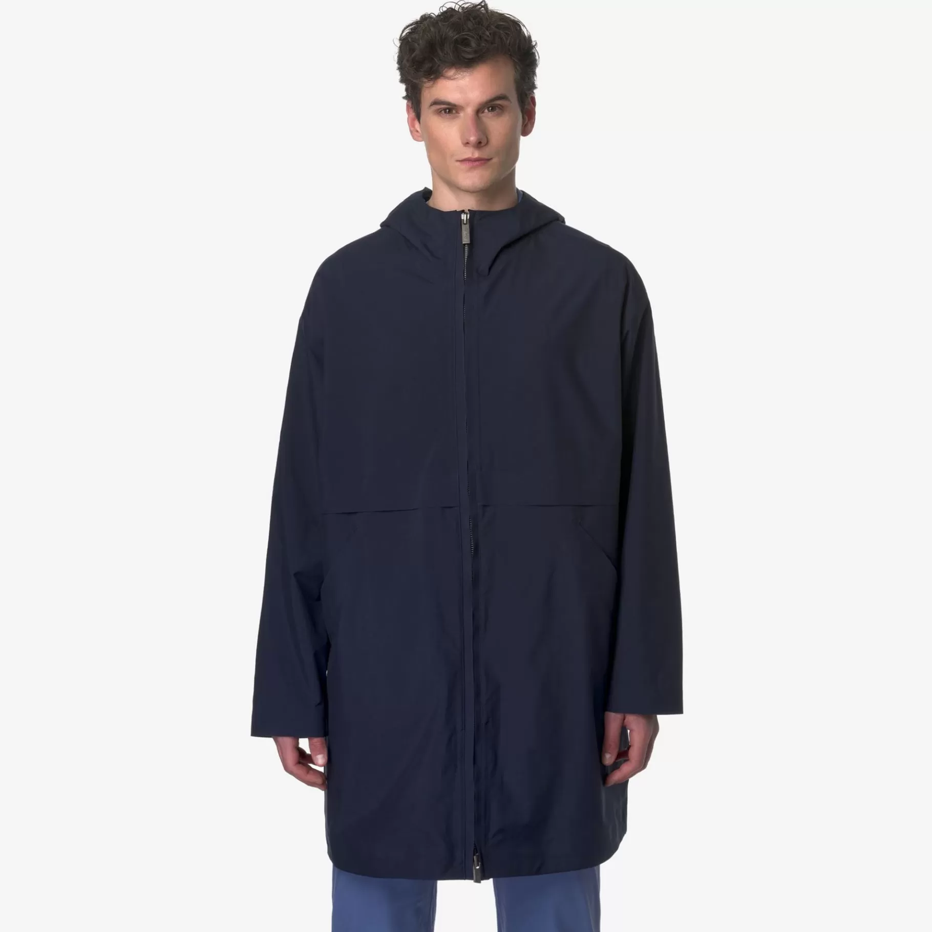 Coats And Long Jackets*K-WAY Clabel Clean Look 3L - Jackets - 3/4 Length - Man - Blue D-Blue F