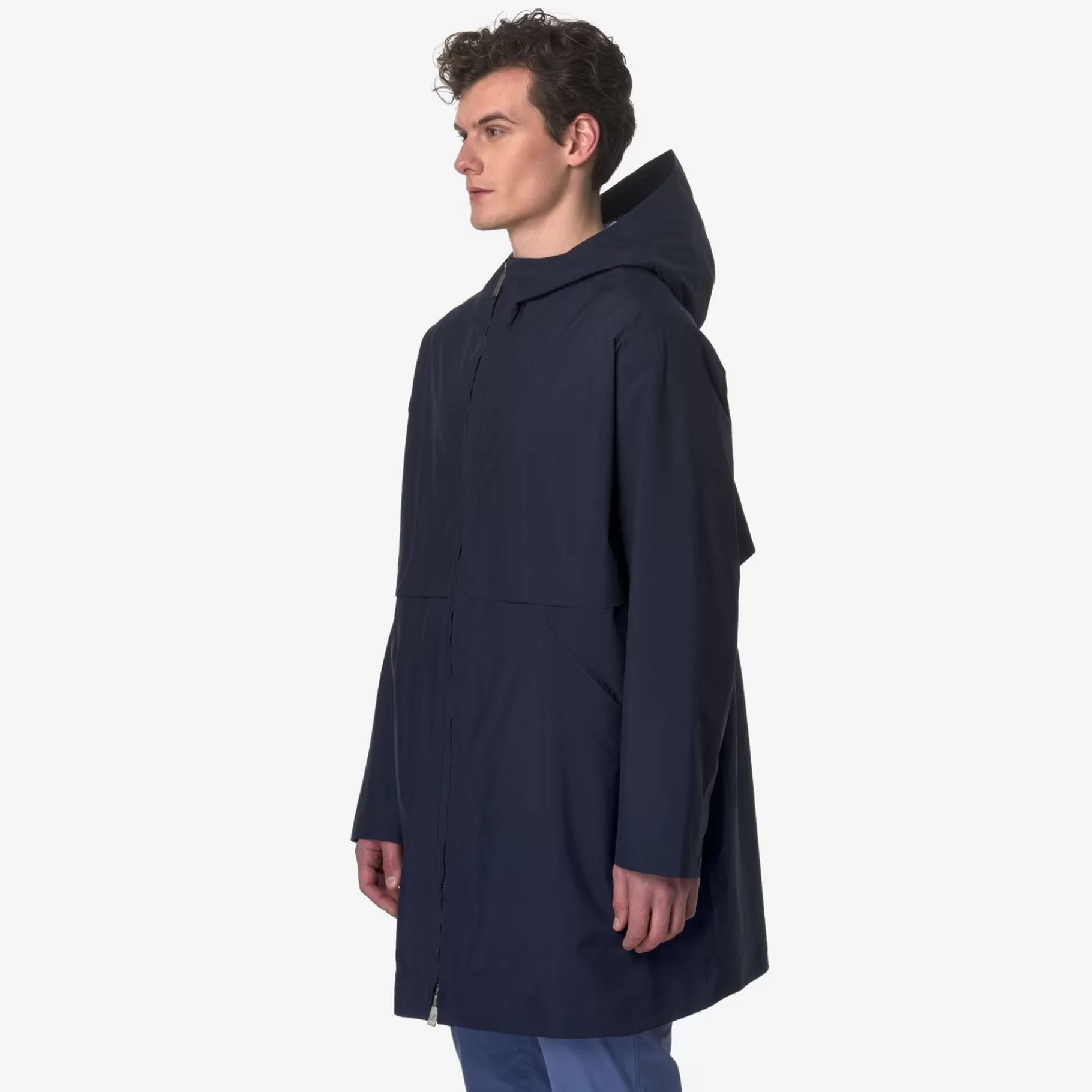 Coats And Long Jackets*K-WAY Clabel Clean Look 3L - Jackets - 3/4 Length - Man - Blue D-Blue F