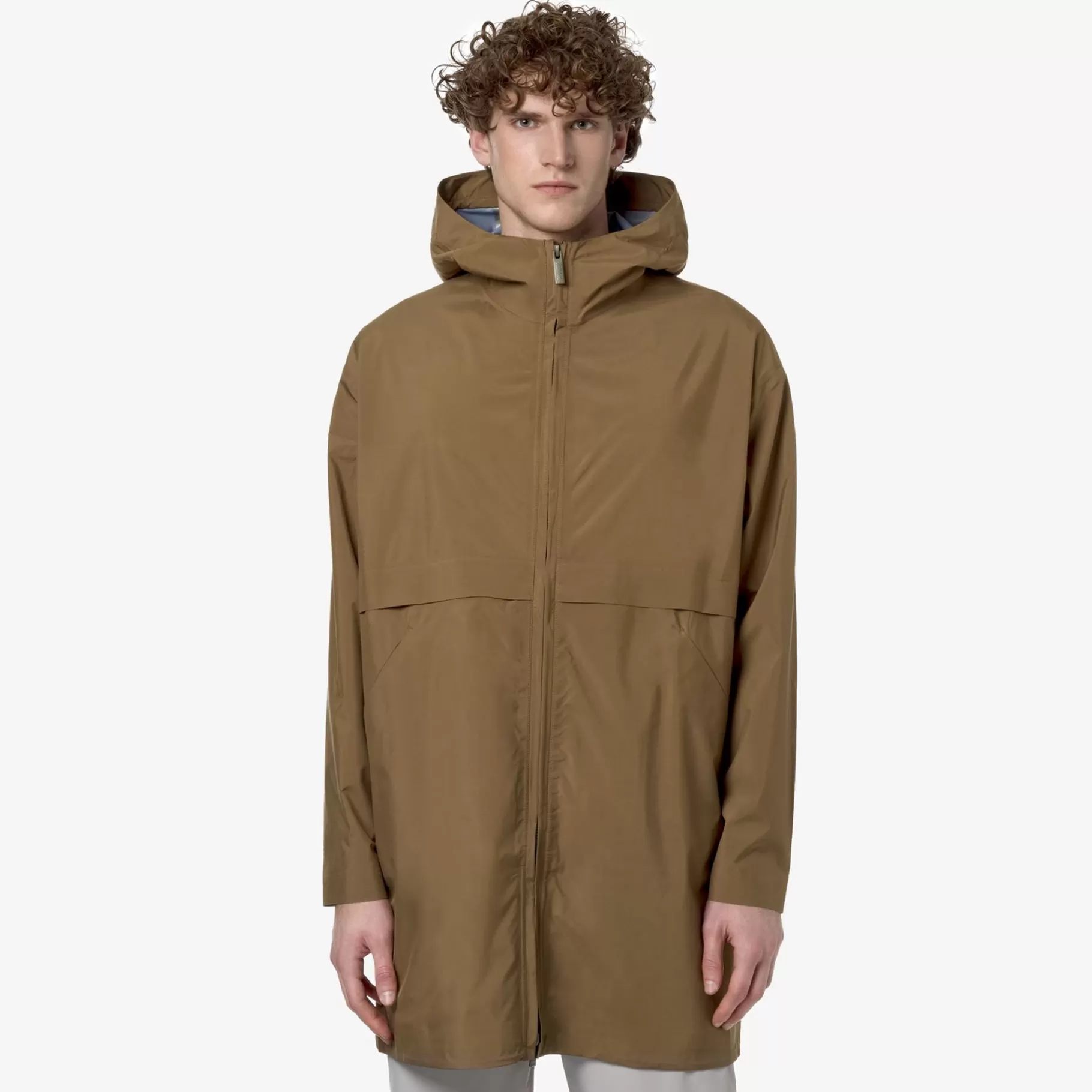 Coats And Long Jackets*K-WAY Clabel Clean Look 3L - Jackets - 3/4 Length - Man - Brown C-Blue F