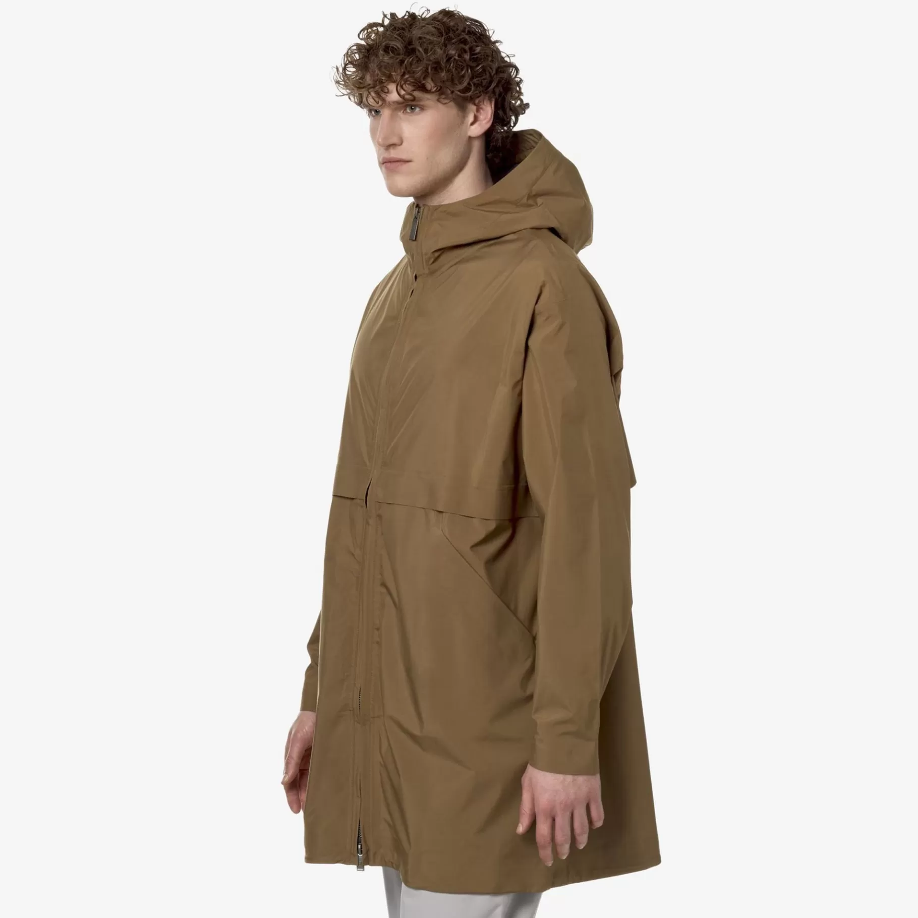 Coats And Long Jackets*K-WAY Clabel Clean Look 3L - Jackets - 3/4 Length - Man - Brown C-Blue F